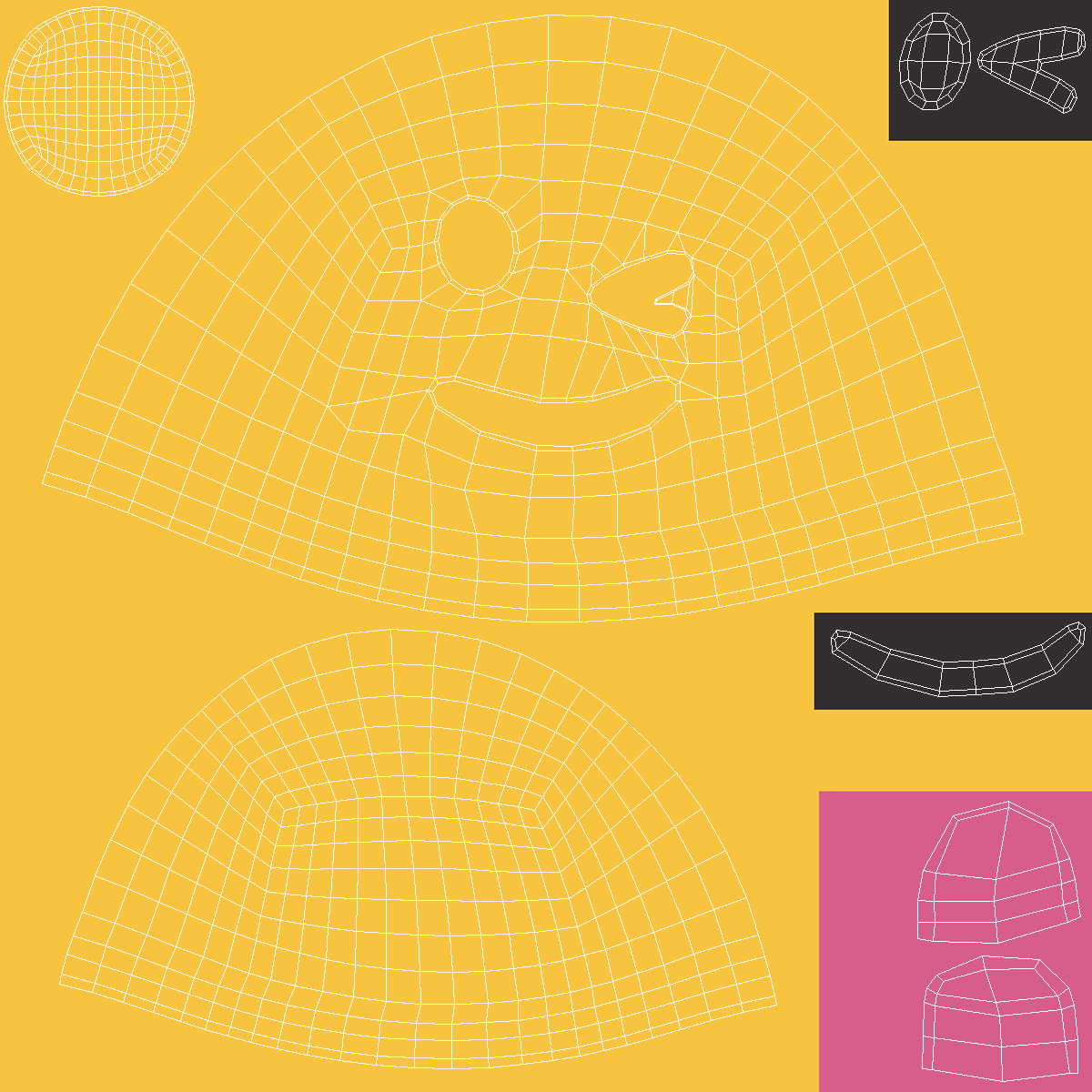 Crazy Face Android Emoji 3D model