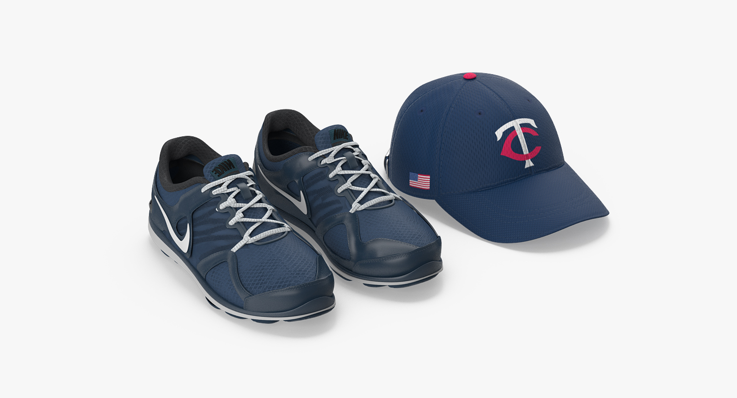 3D model Baseball Player Rigged Twins 2
