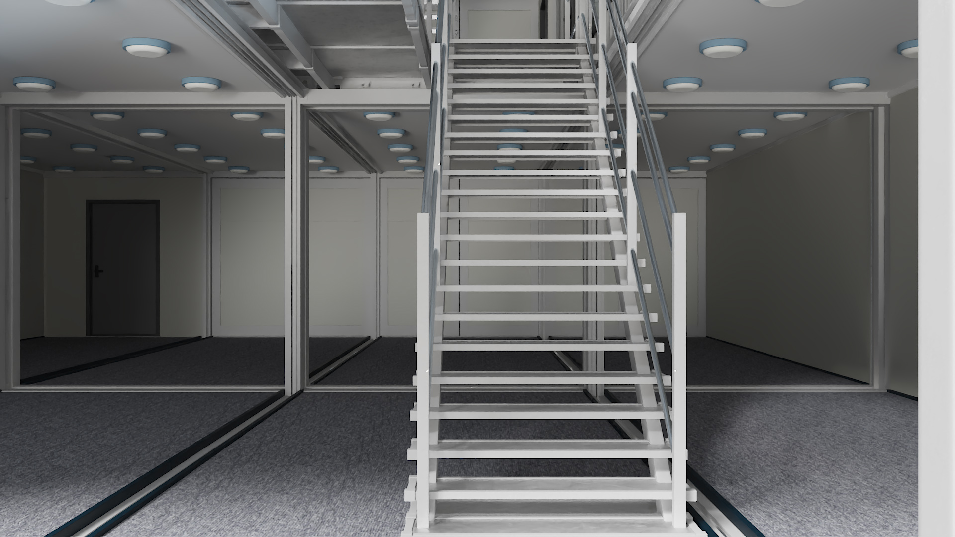 3D model Designer Container Office Building White