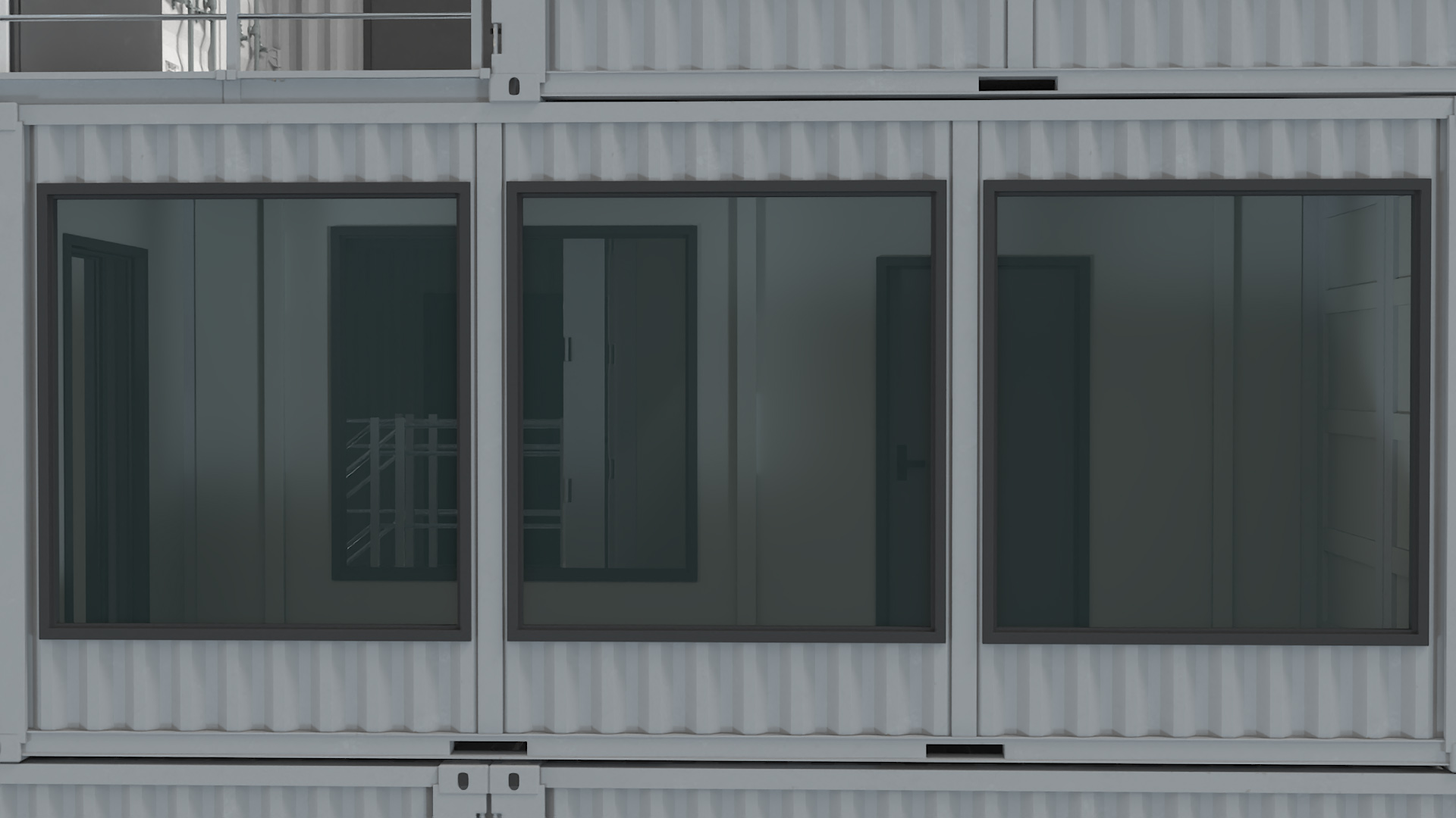 3D model Designer Container Office Building White