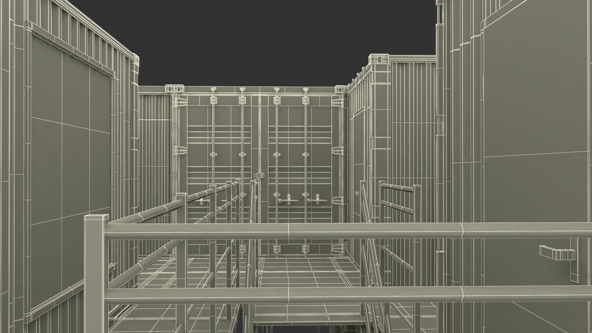 3D model Designer Container Office Building White
