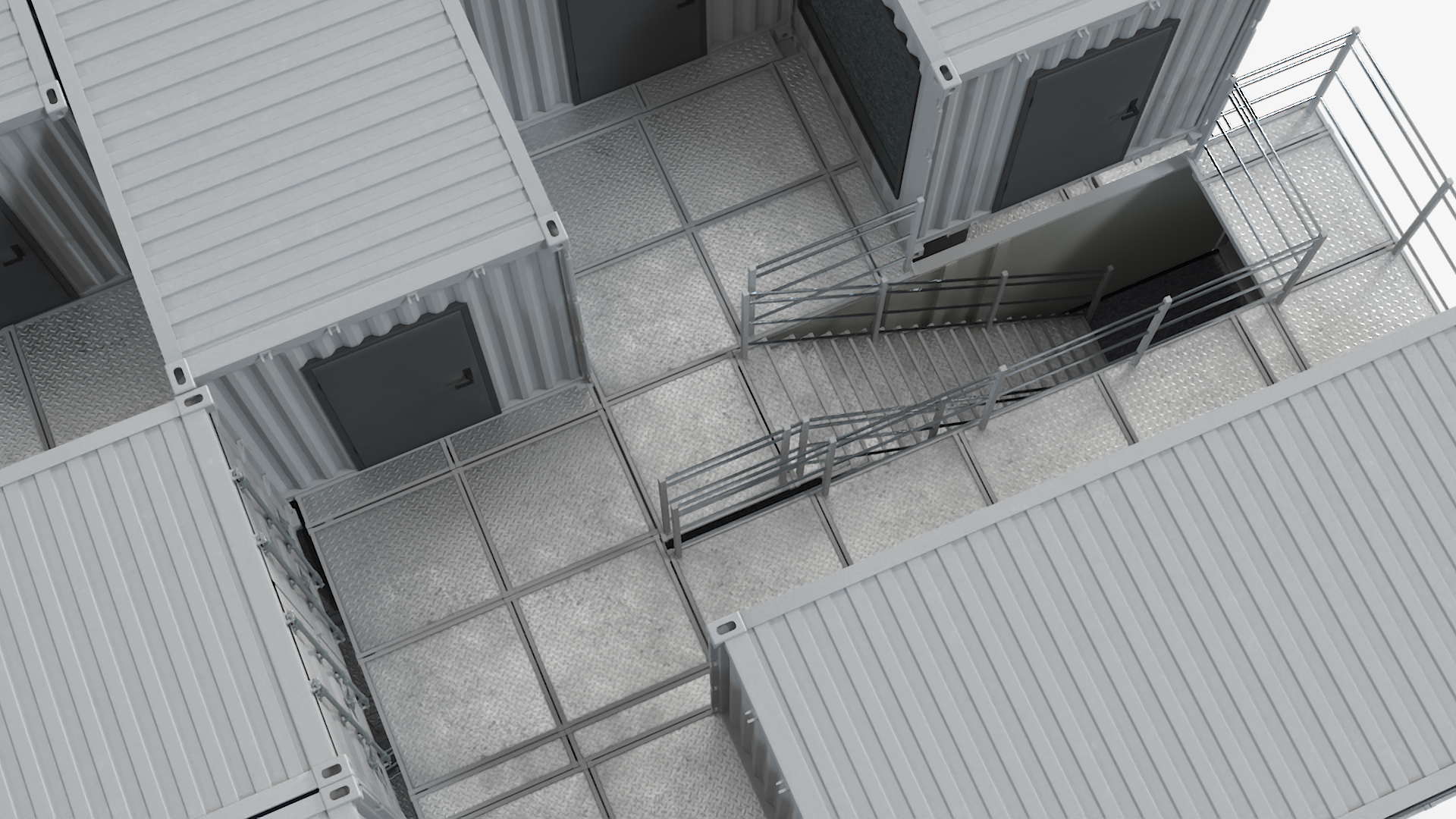 3D model Designer Container Office Building White