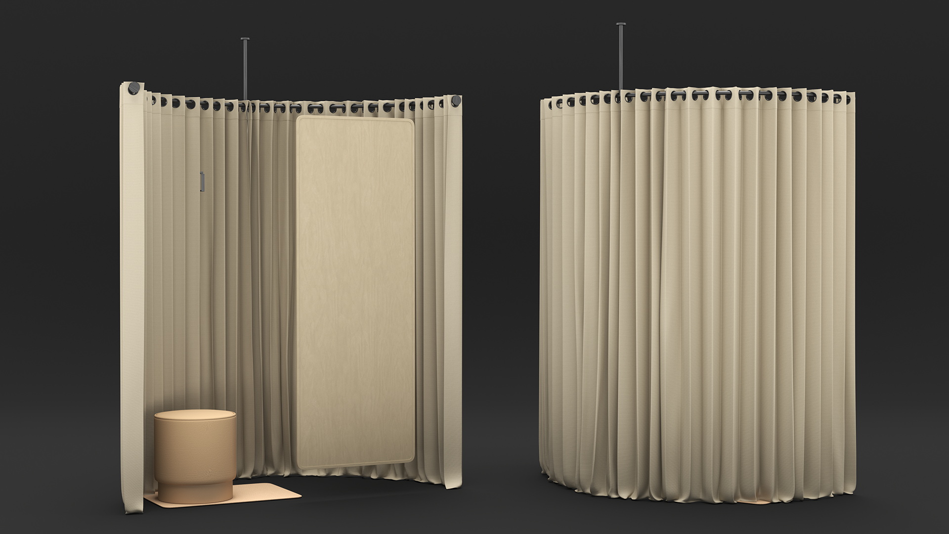 3D model Close Fitting Room Modern