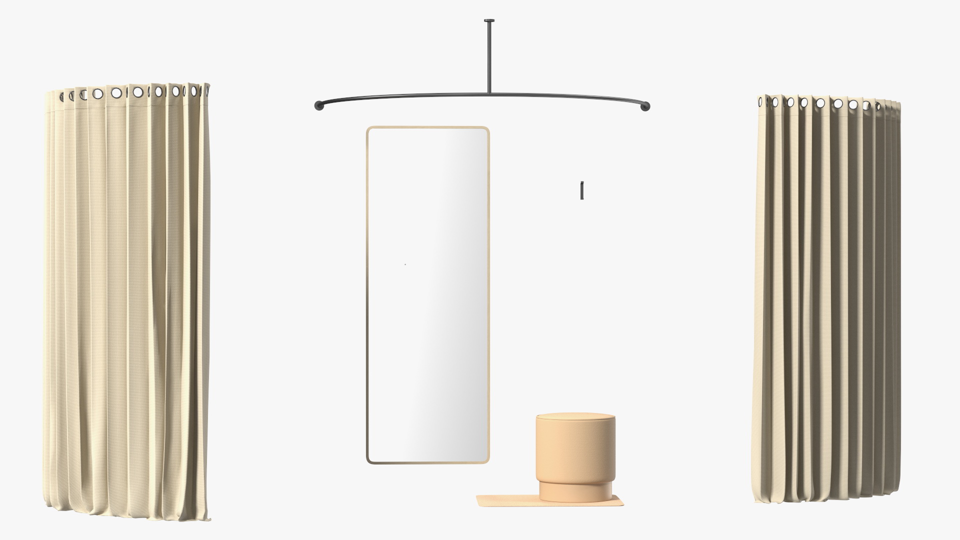 3D model Close Fitting Room Modern