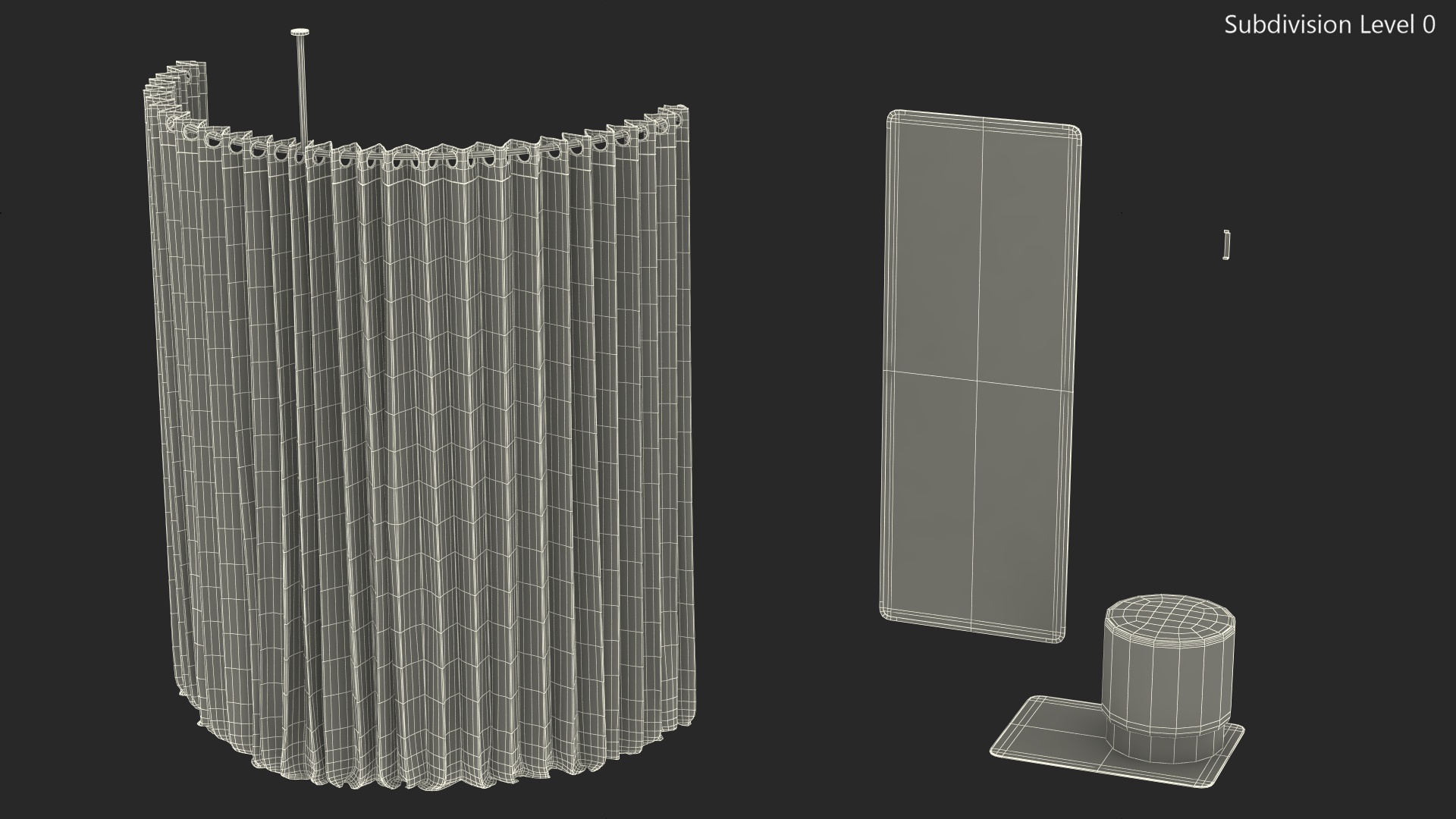3D model Close Fitting Room Modern