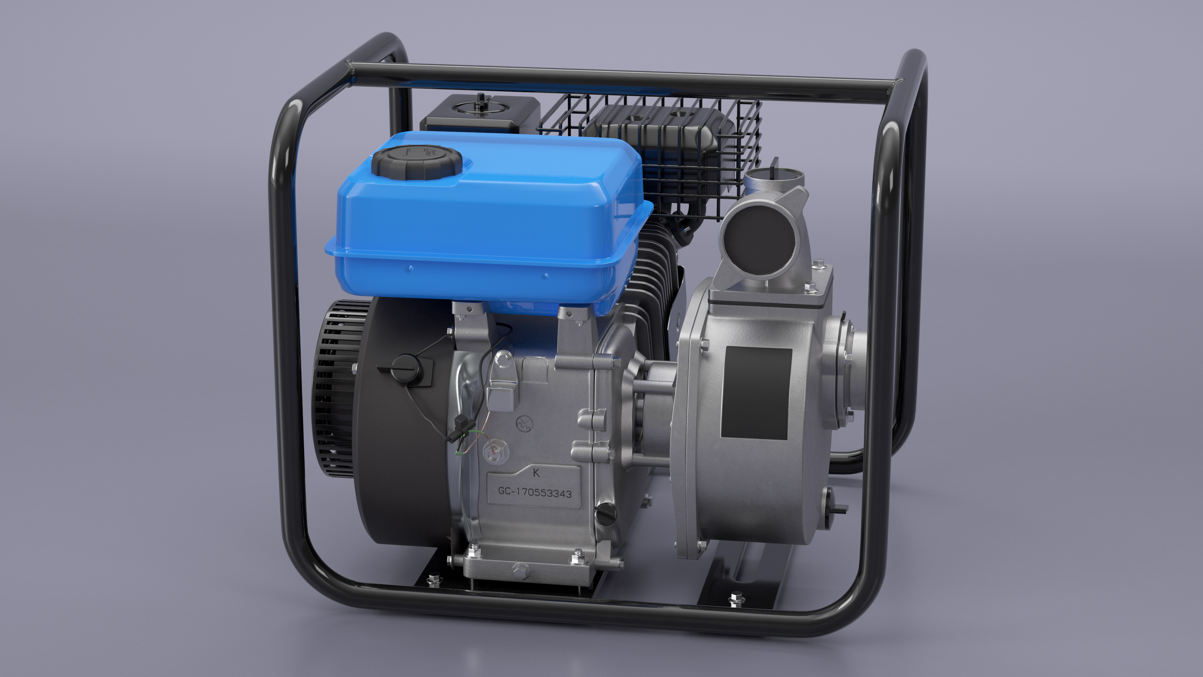 3D Water Pump for Draining model