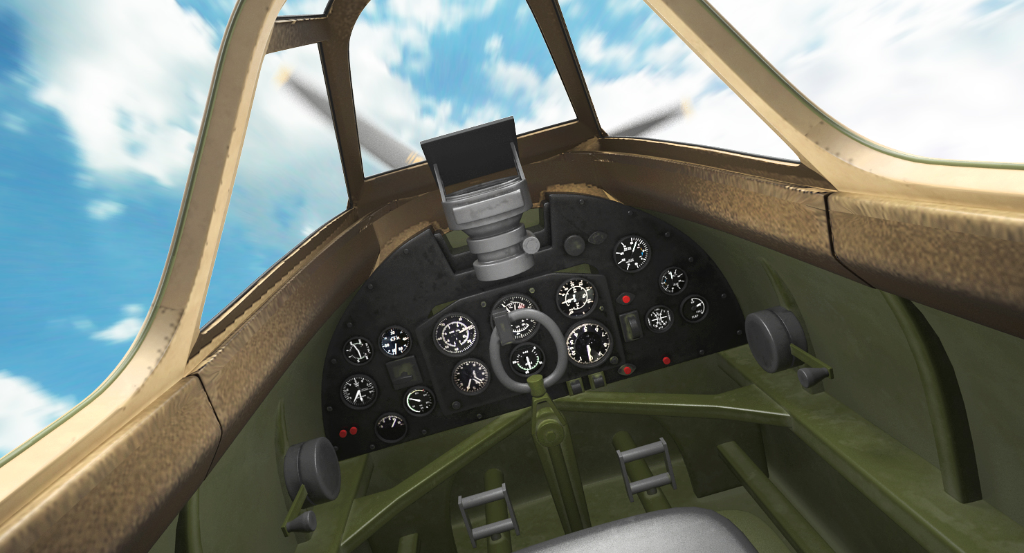 3D model British WWII Fighter Aircraft Supermarine Spitfire