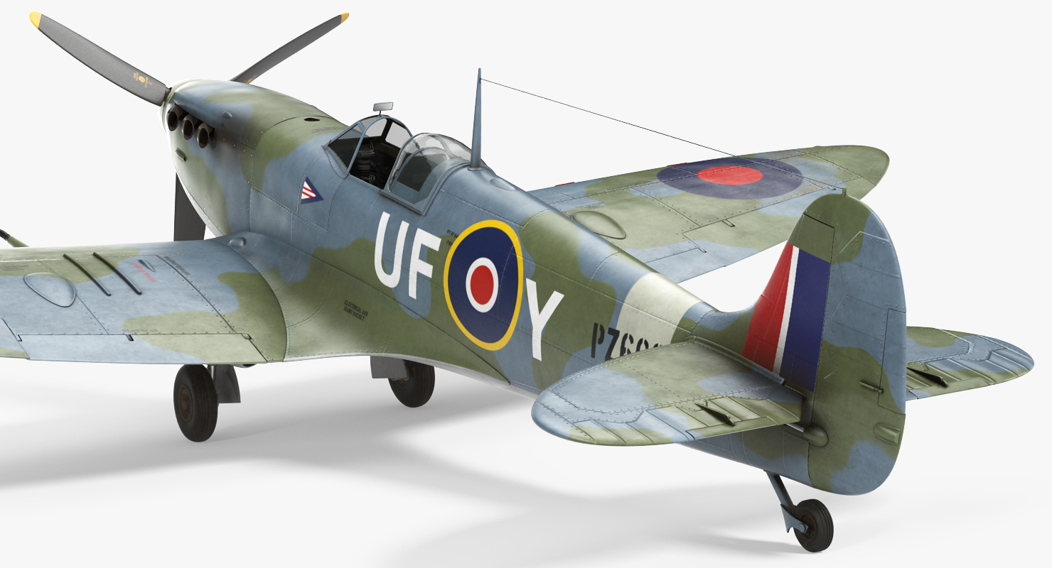 3D model British WWII Fighter Aircraft Supermarine Spitfire