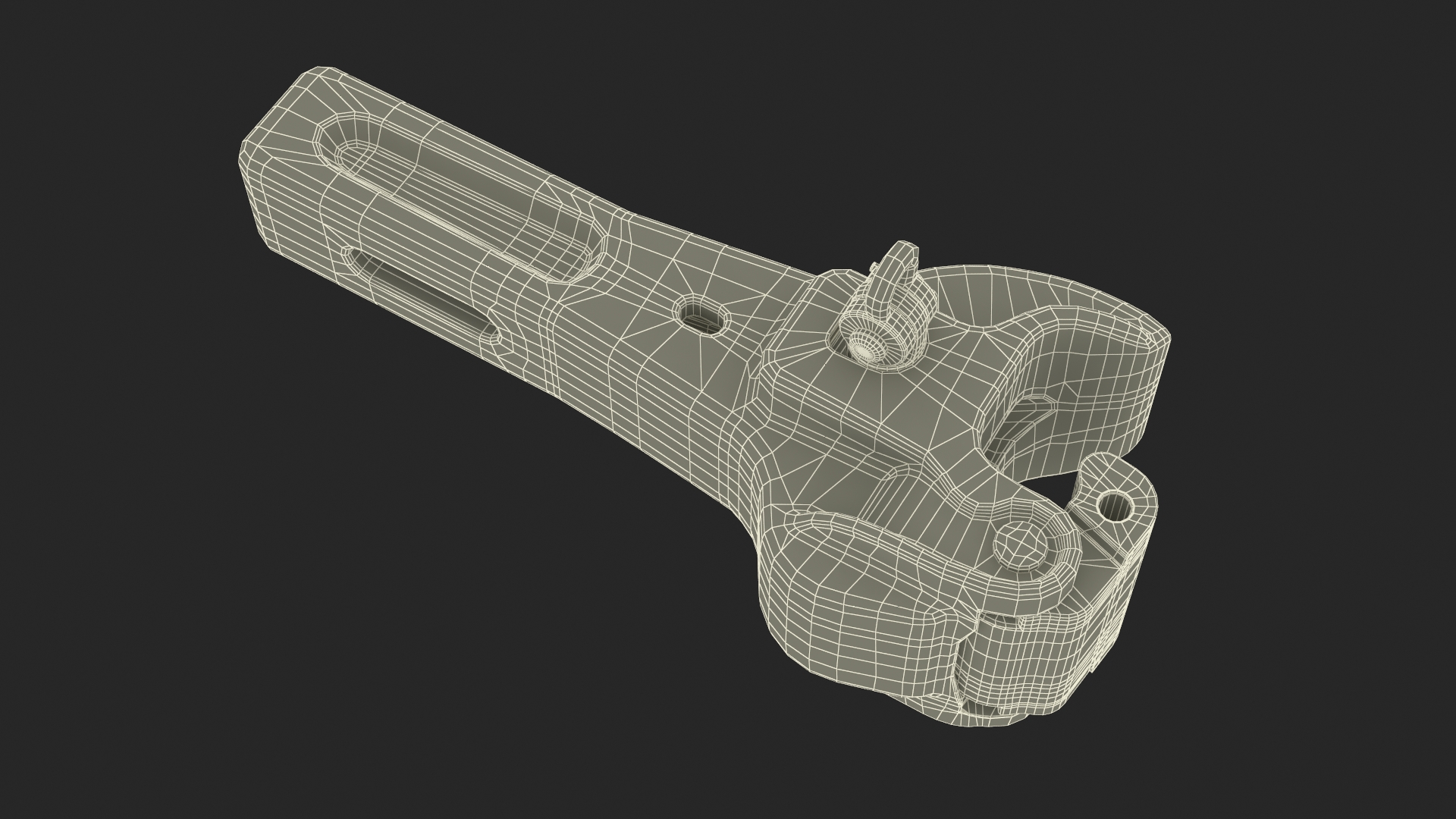 3D Railroad Coupler AAR Type E Rusty model