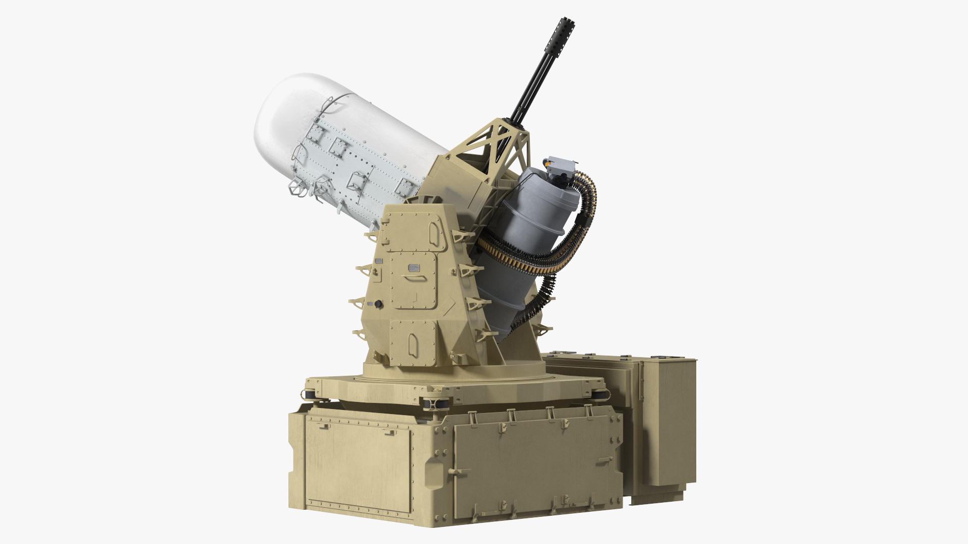 Mark 15 Phalanx Close-In Weapon System Sand Rigged for Cinema 4D 3D model