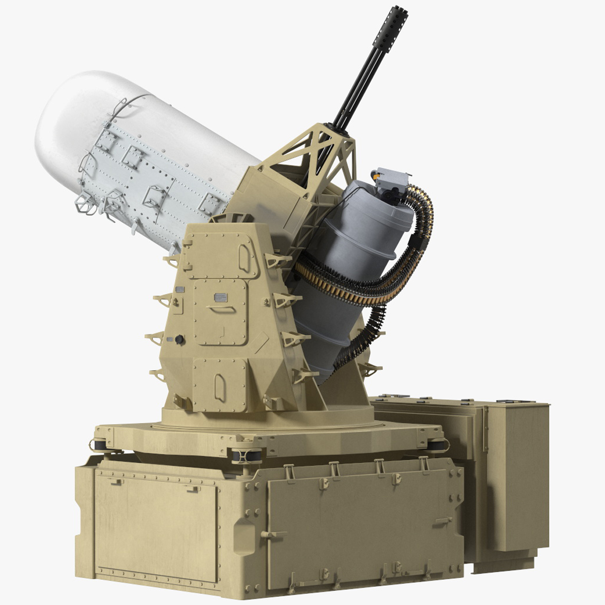 Mark 15 Phalanx Close-In Weapon System Sand Rigged for Cinema 4D 3D model