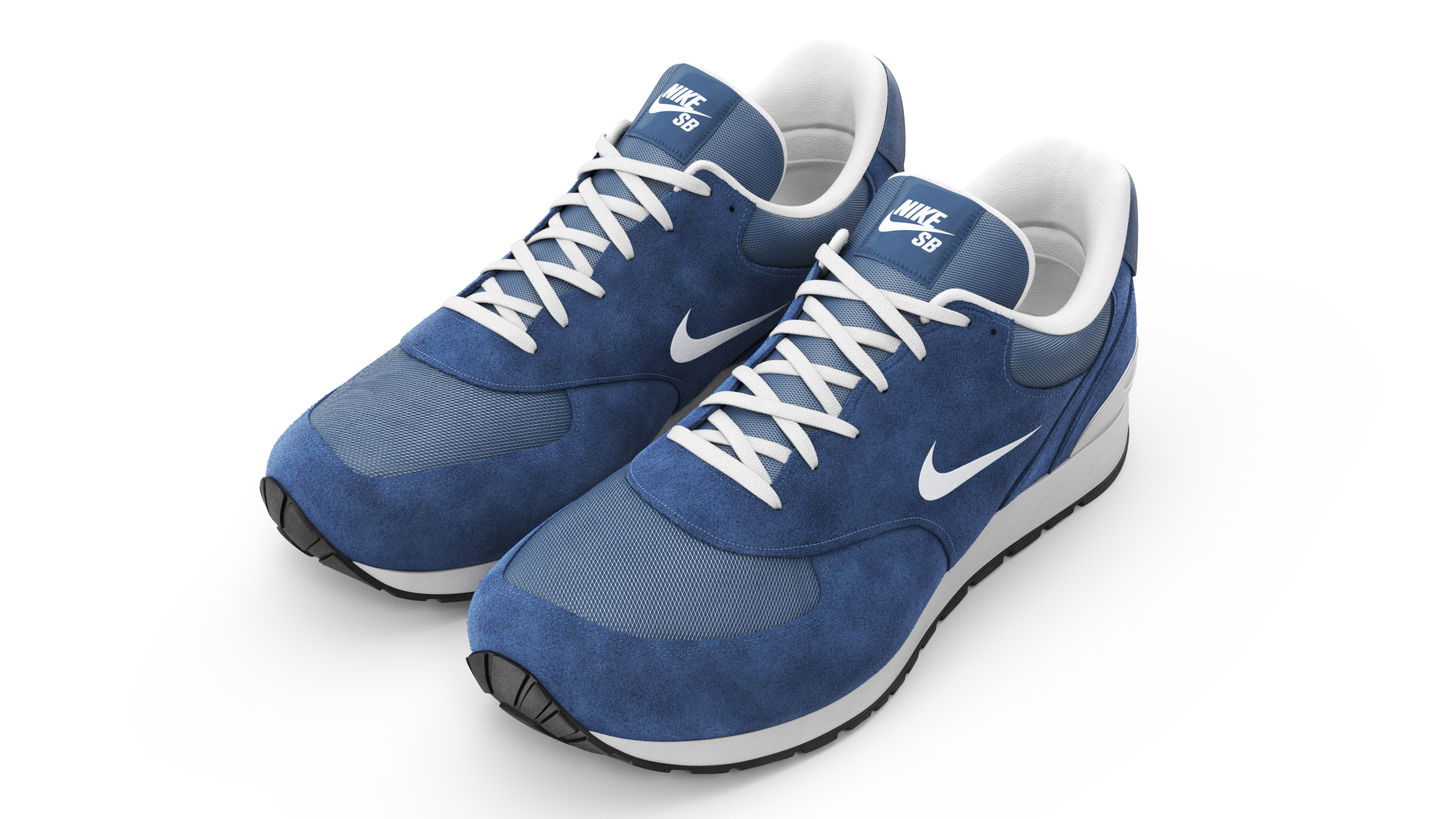 3D Nike Sport Sneakers Fur model
