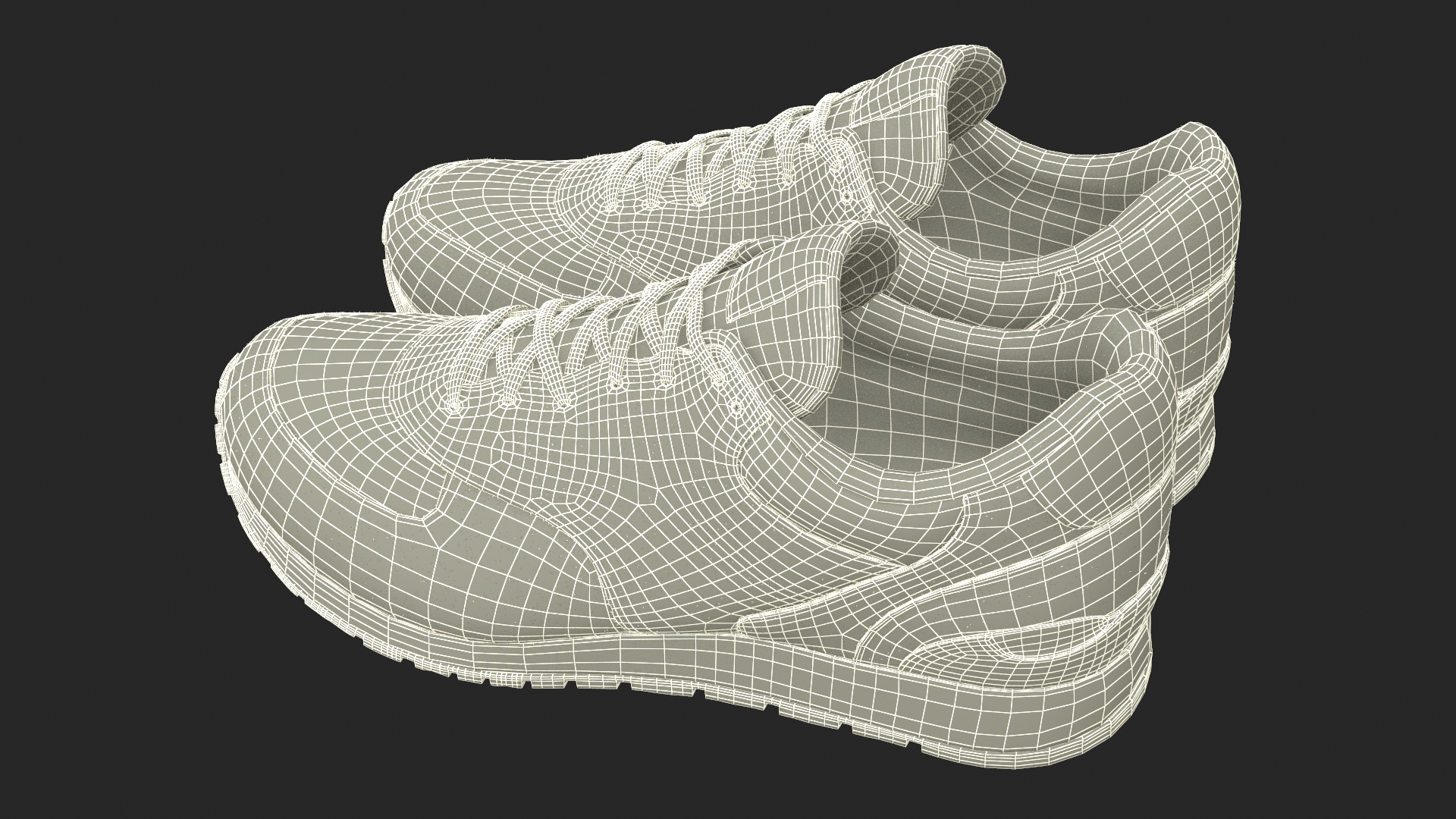 3D Nike Sport Sneakers Fur model