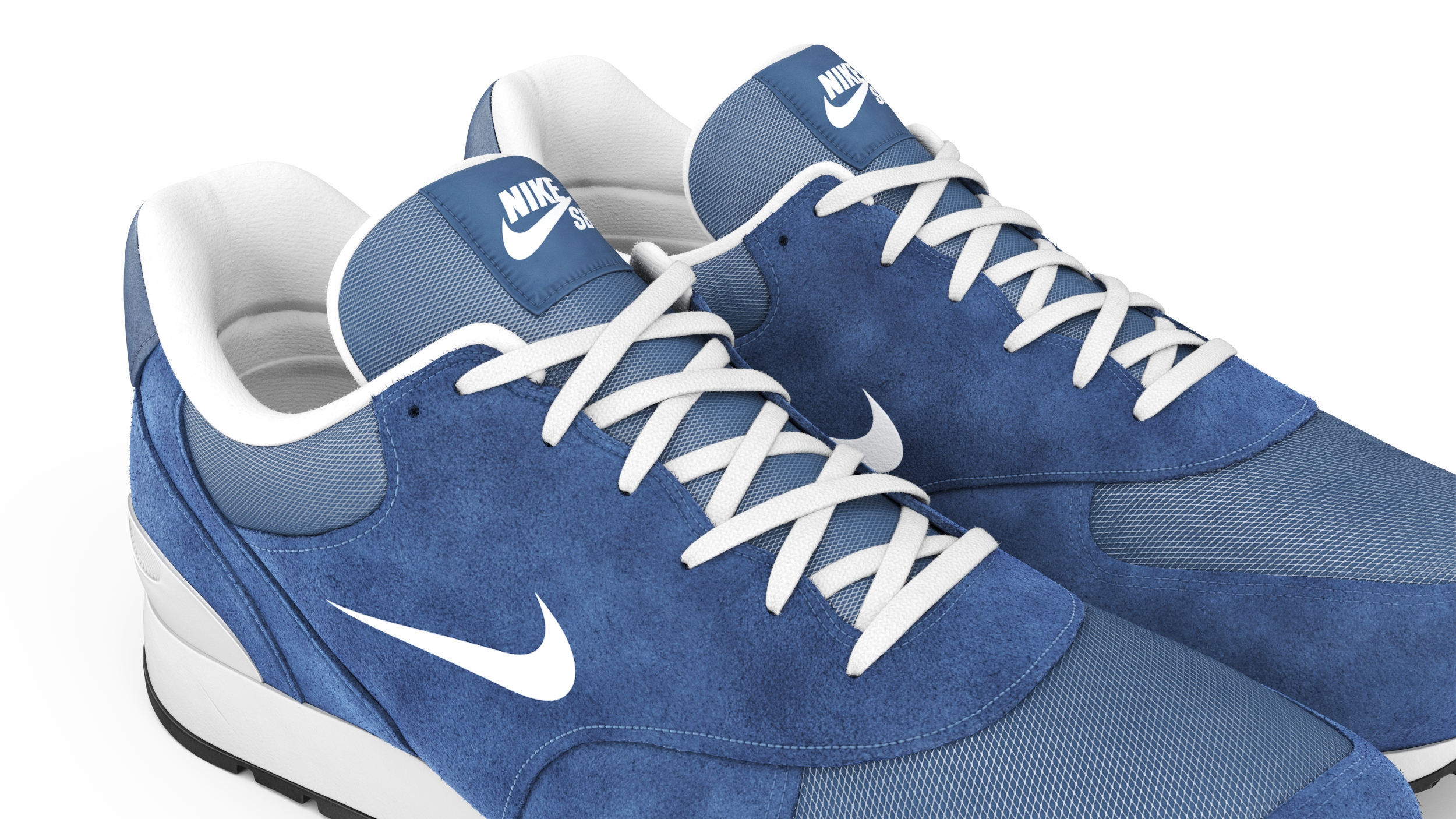 3D Nike Sport Sneakers Fur model