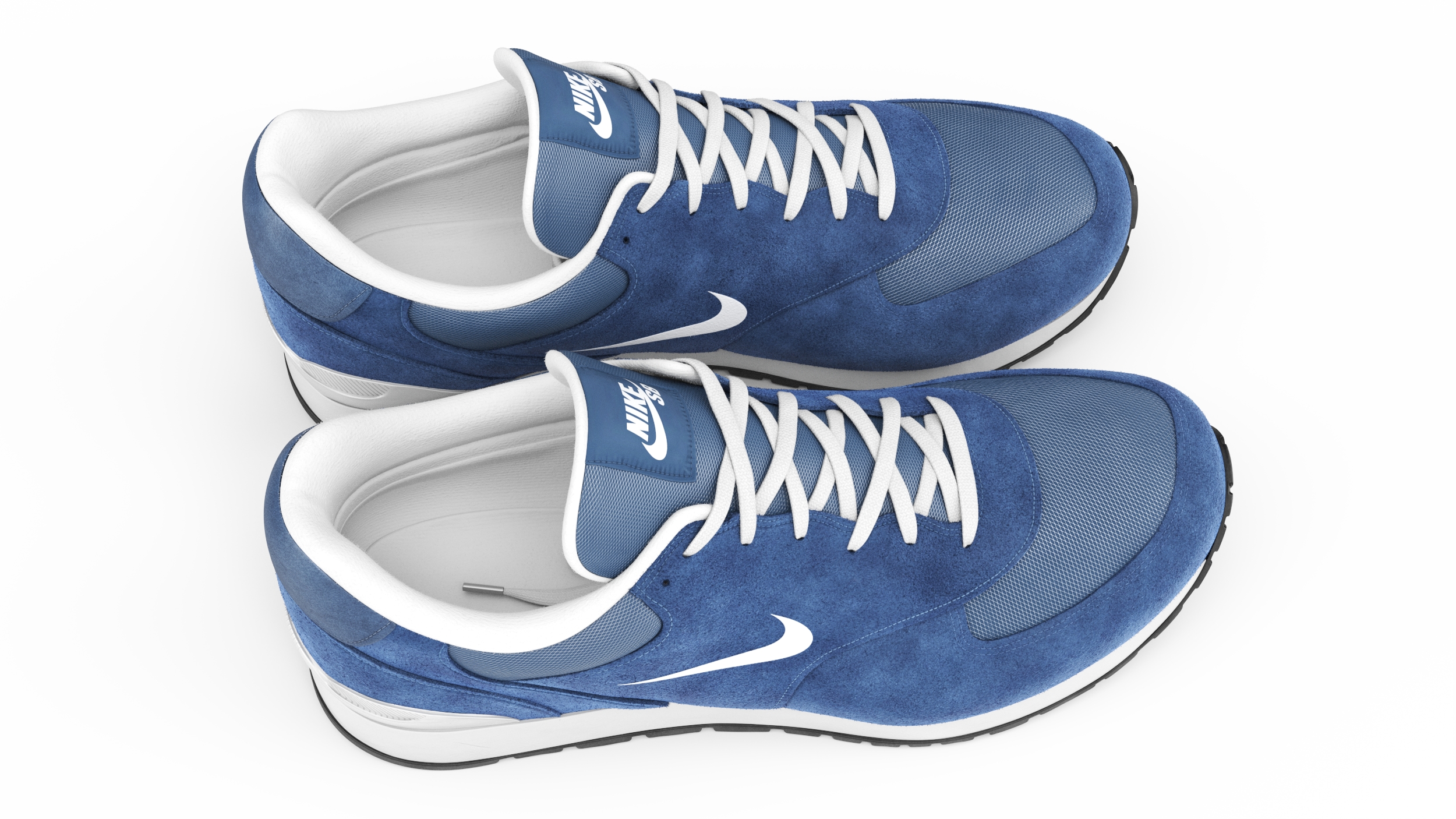 3D Nike Sport Sneakers Fur model