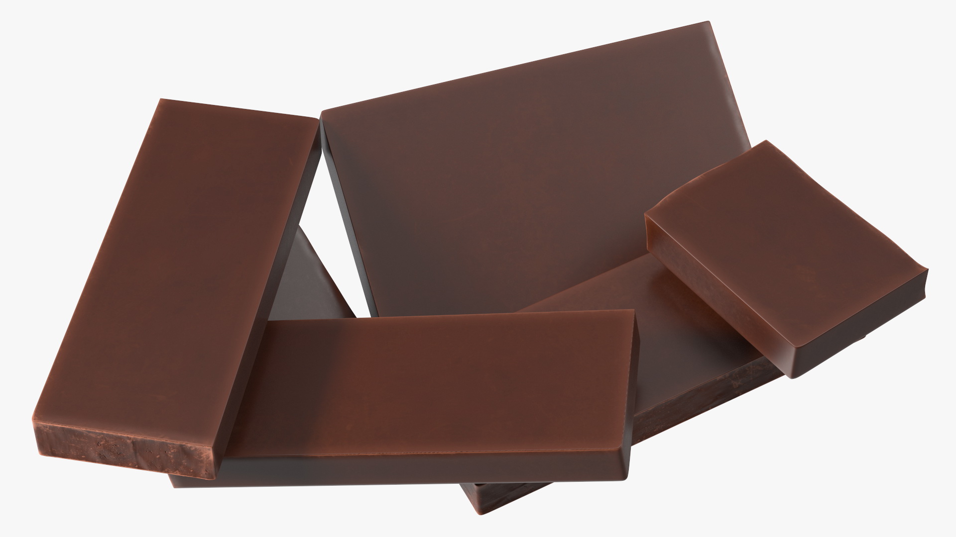 3D Milk Chocolate Pieces
