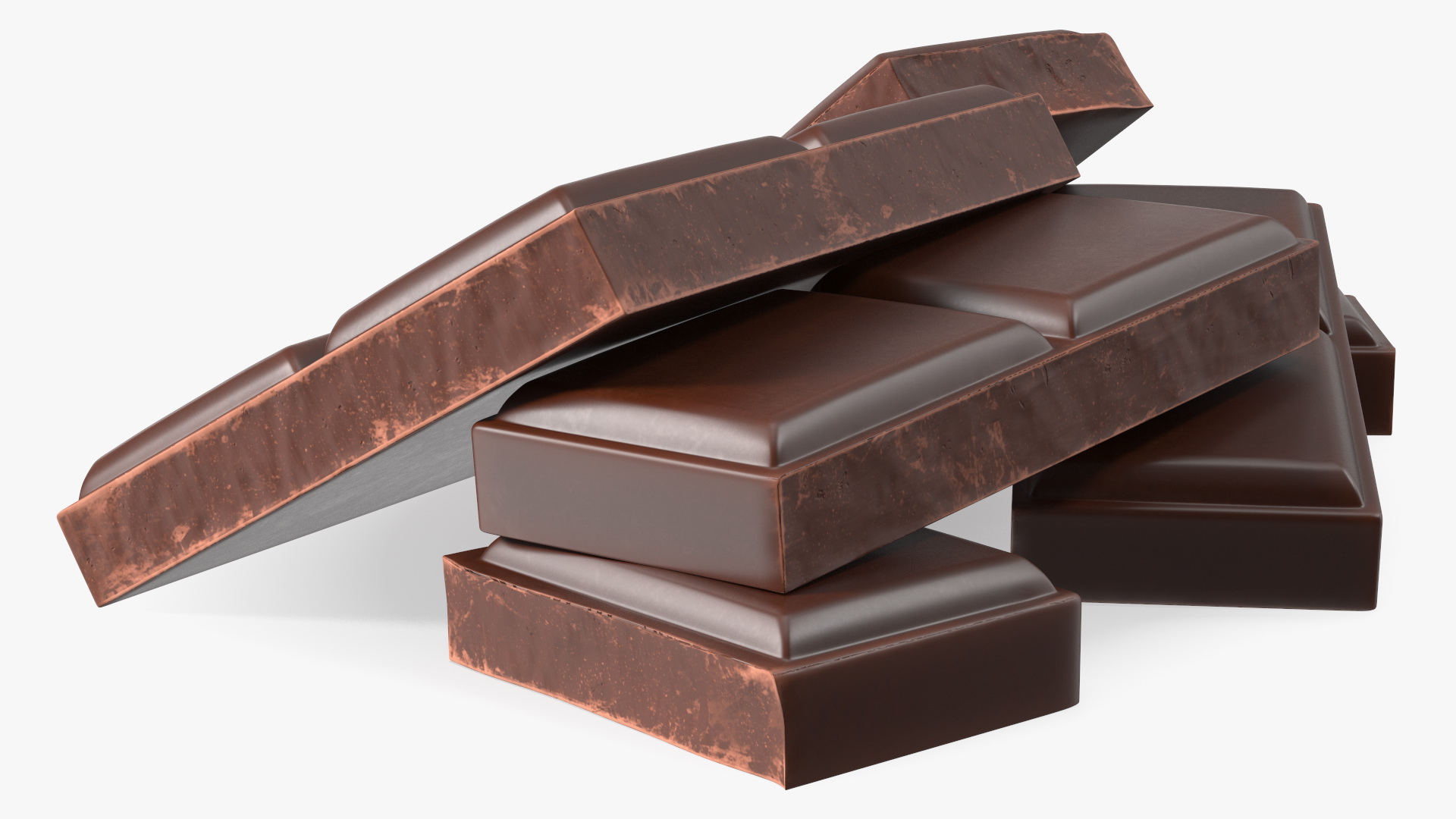3D Milk Chocolate Pieces