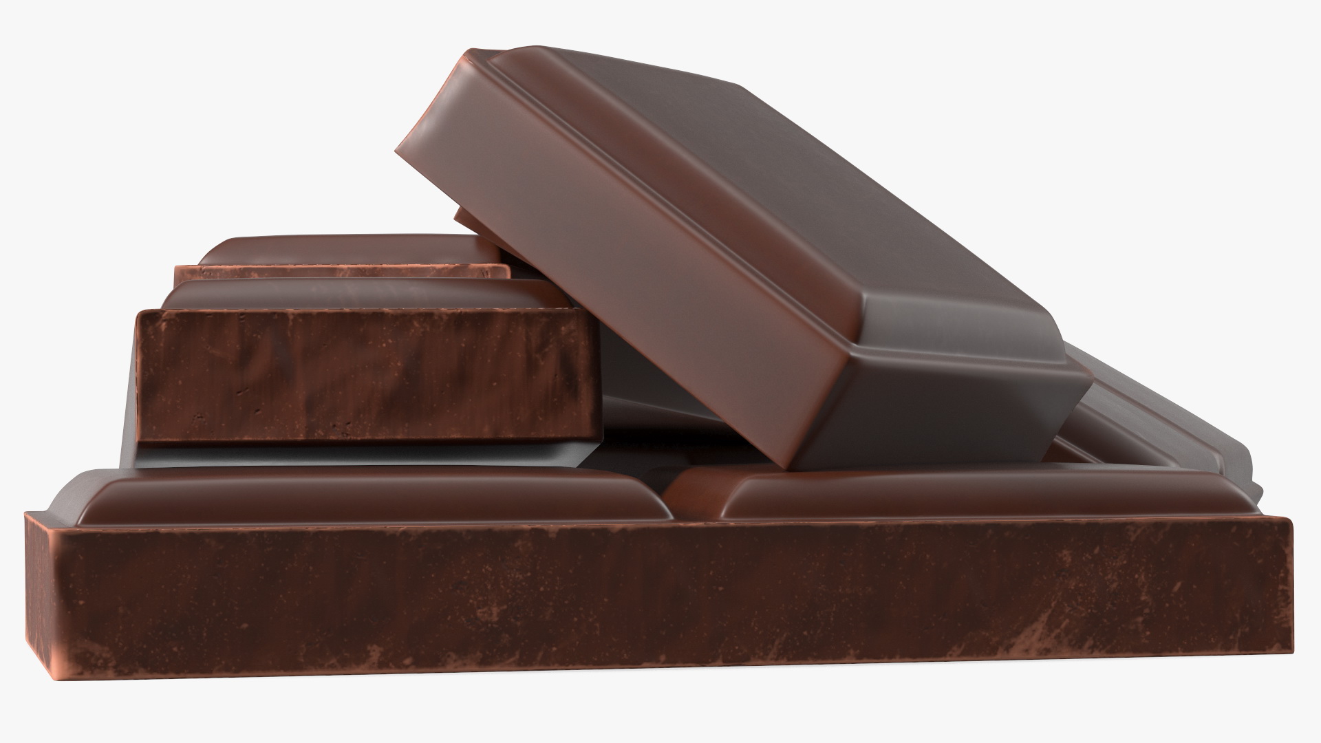 3D Milk Chocolate Pieces