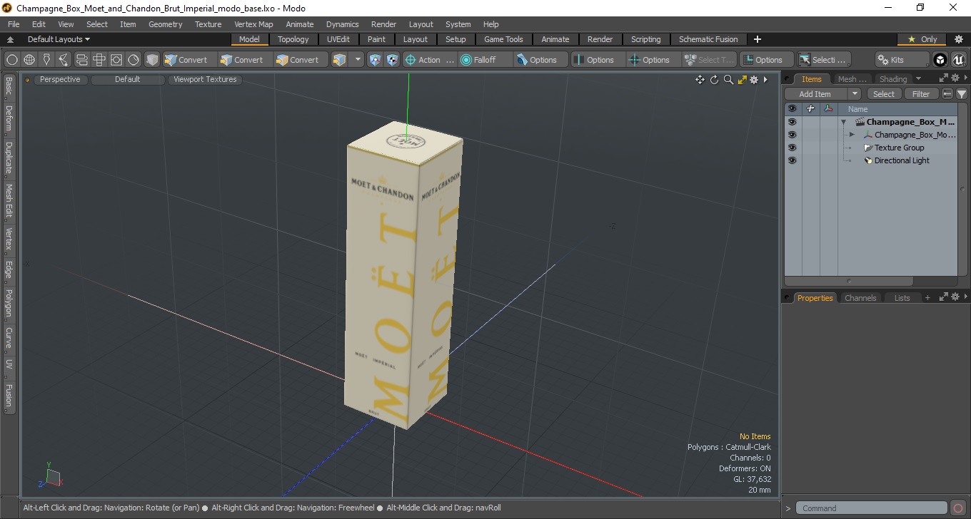 Champagne Box Moet and Chandon Brut Imperial 3D model