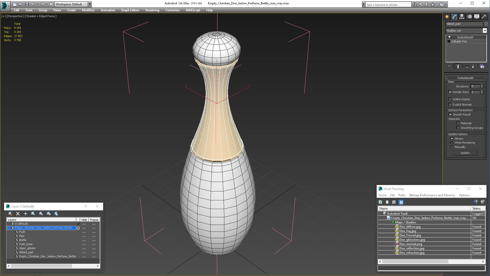 Empty Christian Dior Jadore Perfume Bottle 3D