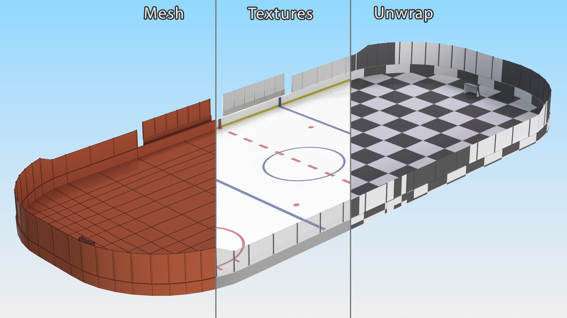 3D Hockey Rink