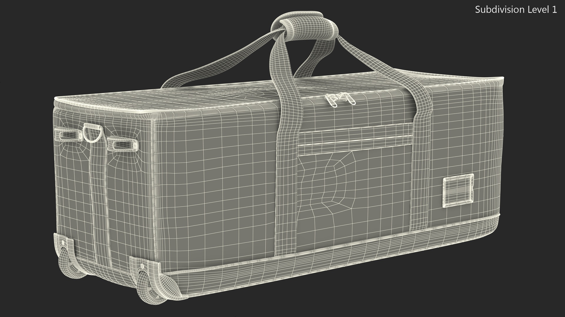 3D model Travel Rolling Duffel Bag