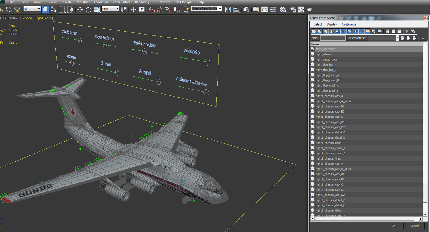 3D model Ilyushin Il 76TD S Civilian Mobile Hospital Rigged