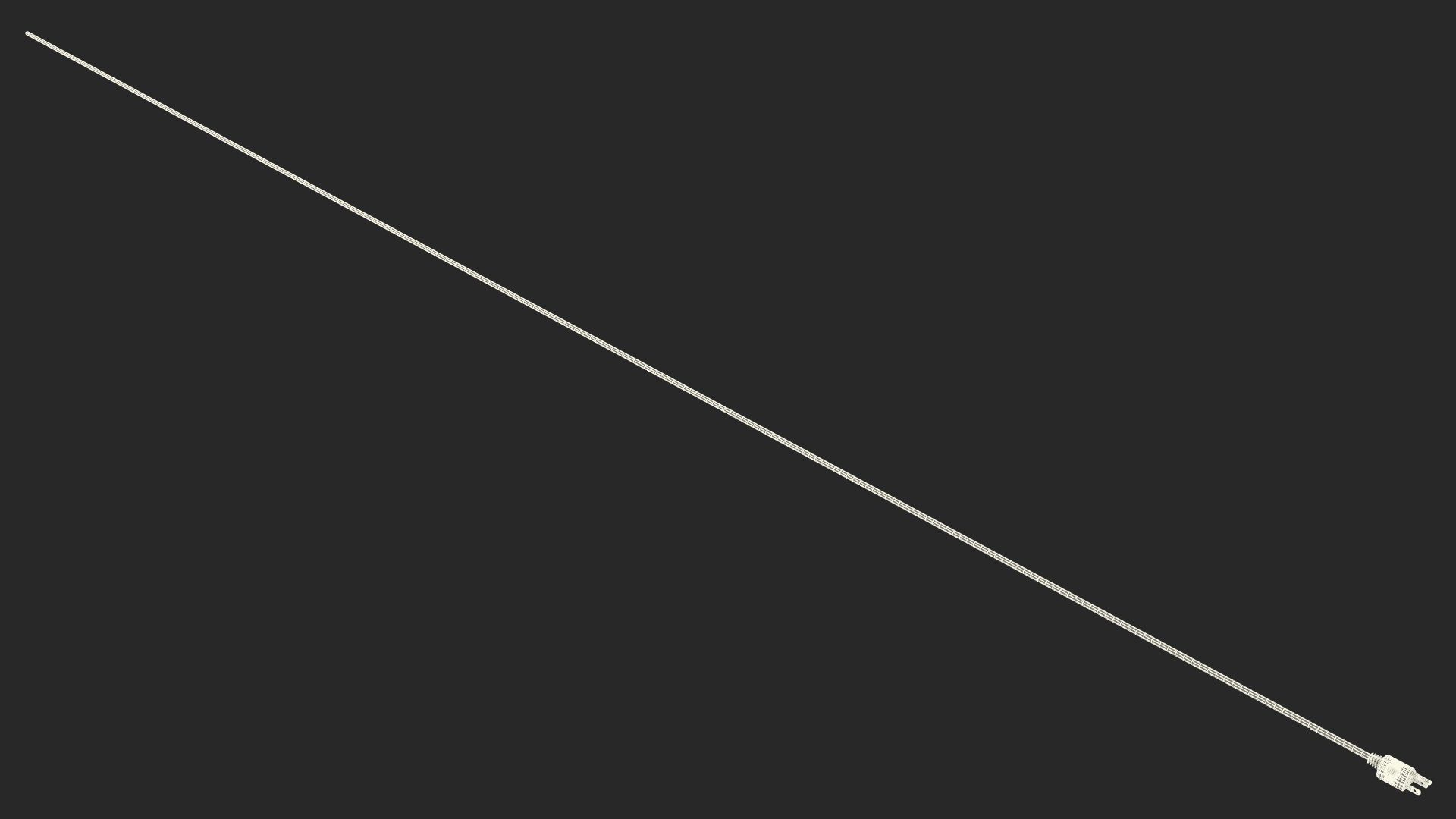Type B Electric Plug White Rigged for Maya 3D