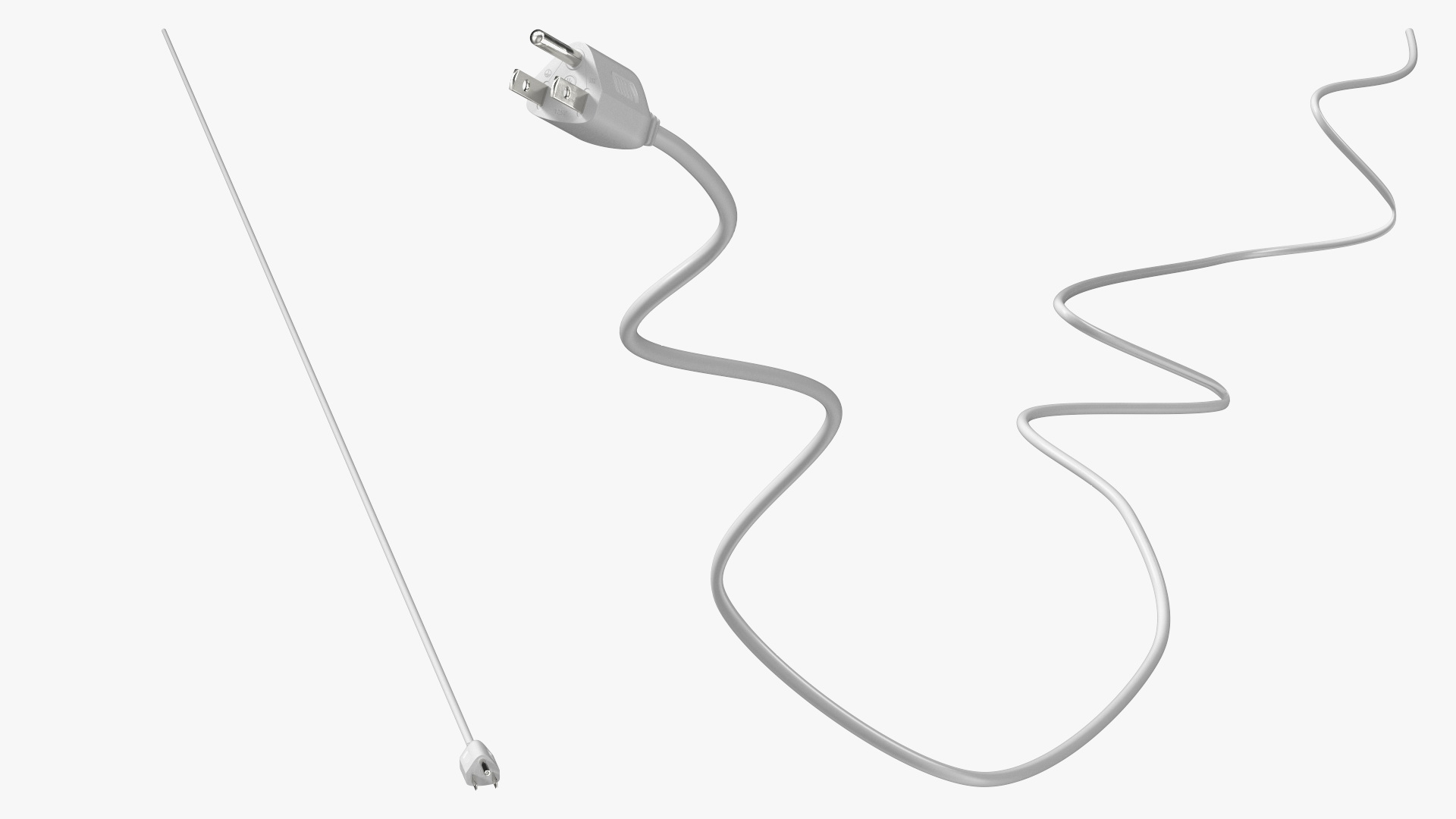 Type B Electric Plug White Rigged for Maya 3D
