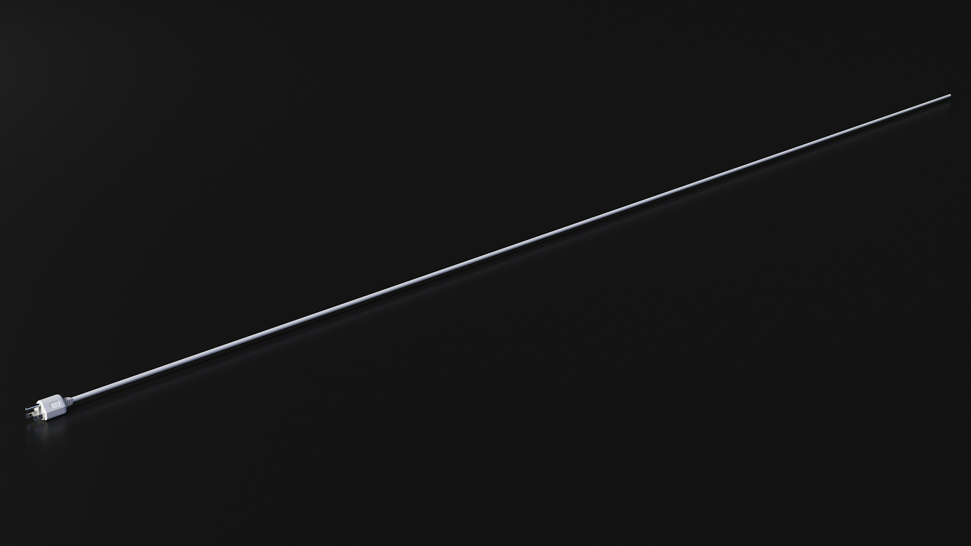 Type B Electric Plug White Rigged for Maya 3D