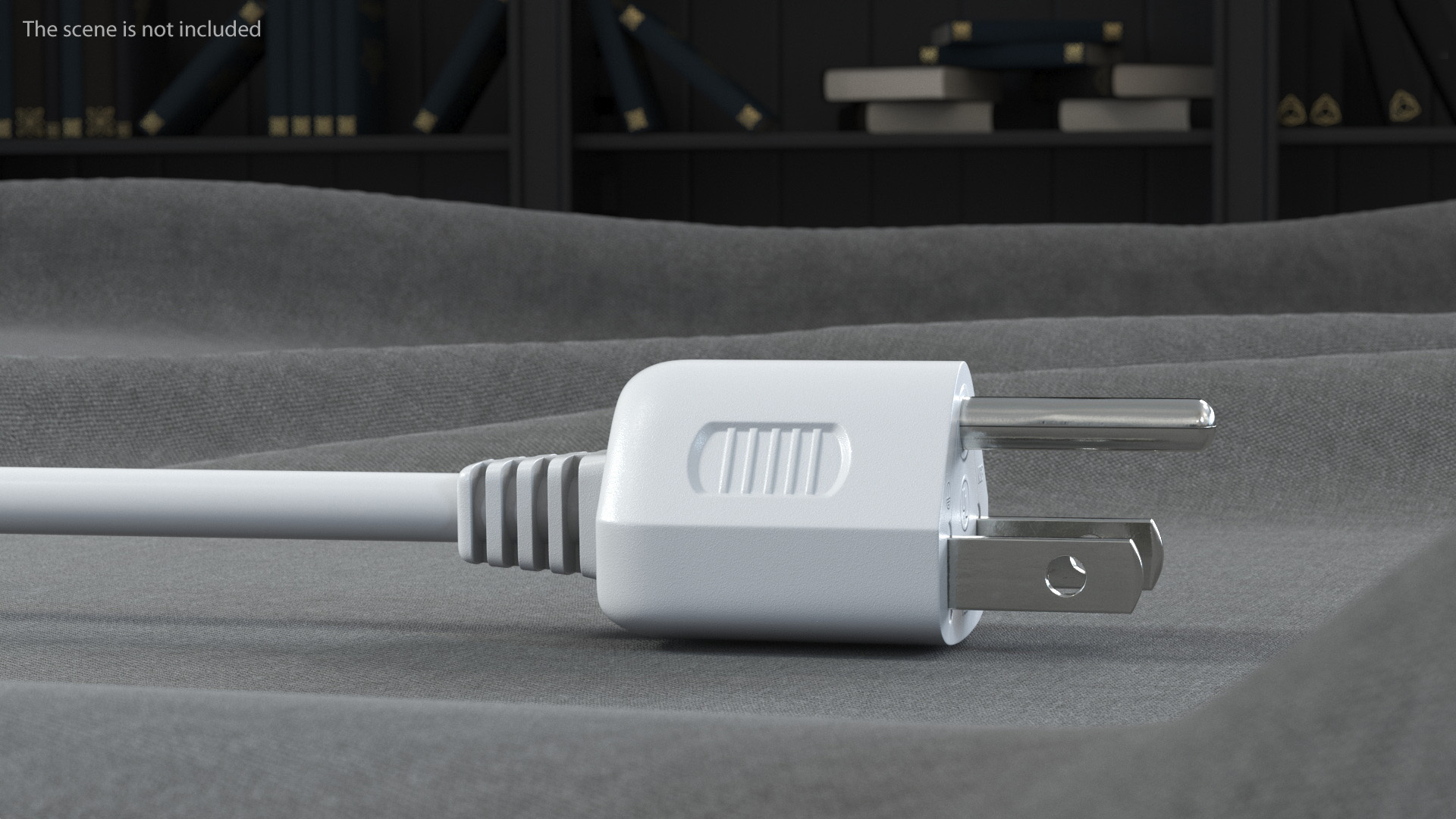 Type B Electric Plug White Rigged for Maya 3D