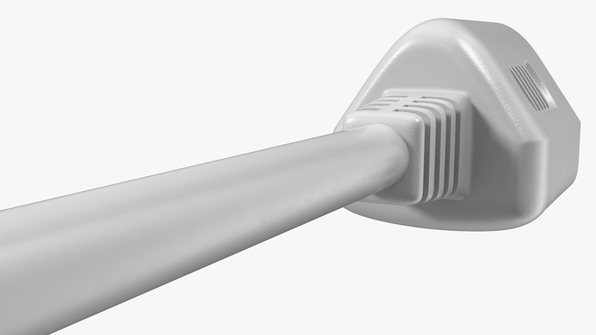 Type B Electric Plug White Rigged for Maya 3D