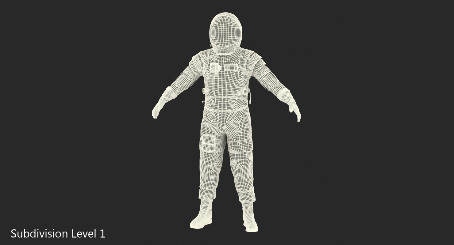 Boeing Spacesuit Empty 3D
