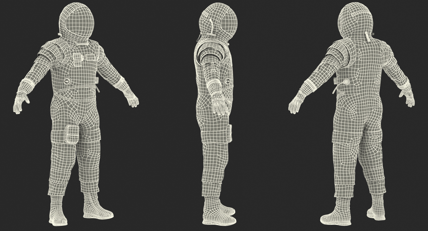 Boeing Spacesuit Empty 3D