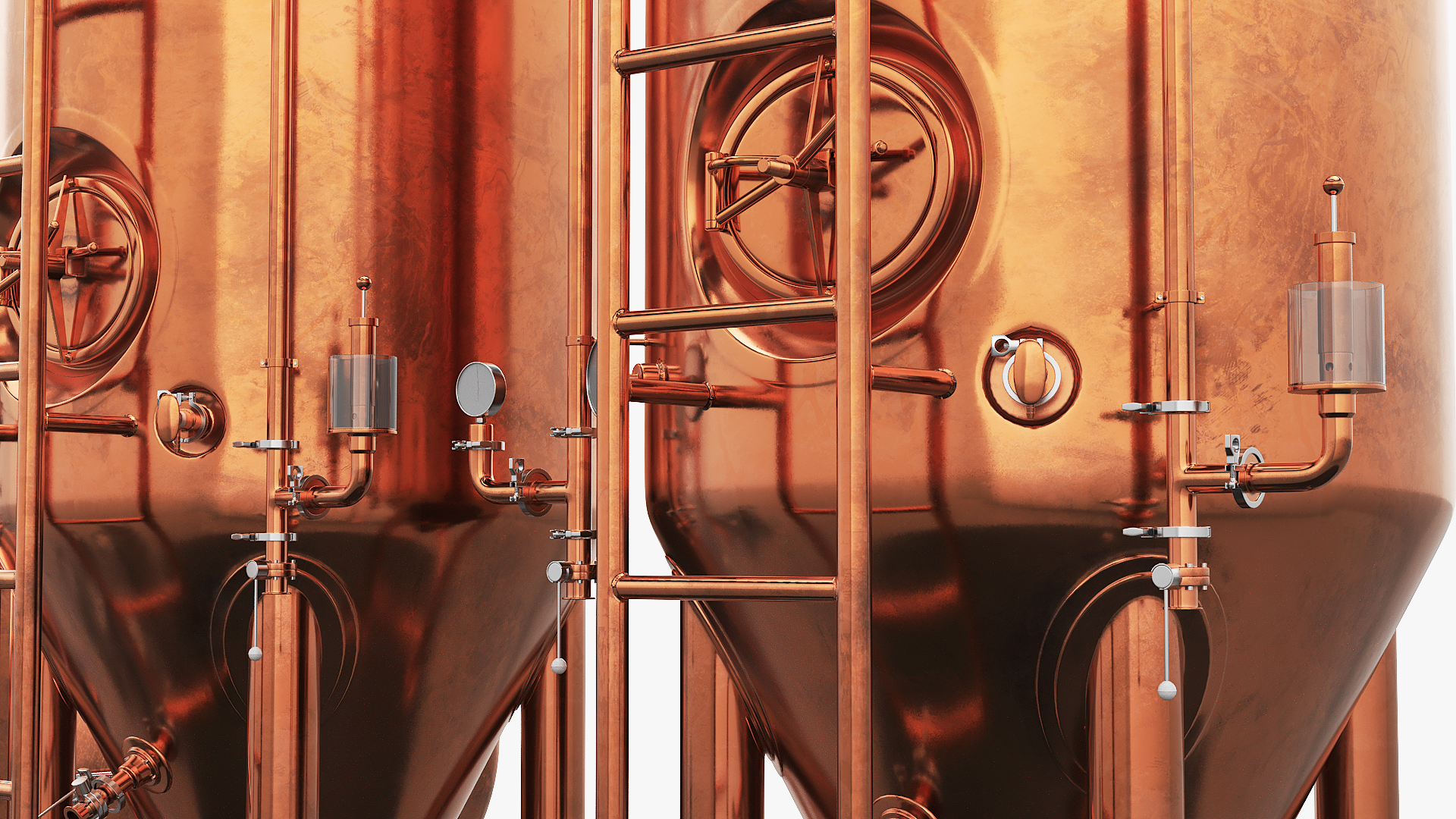 Copper Beer Brewing Equipment with Kegs, view 6