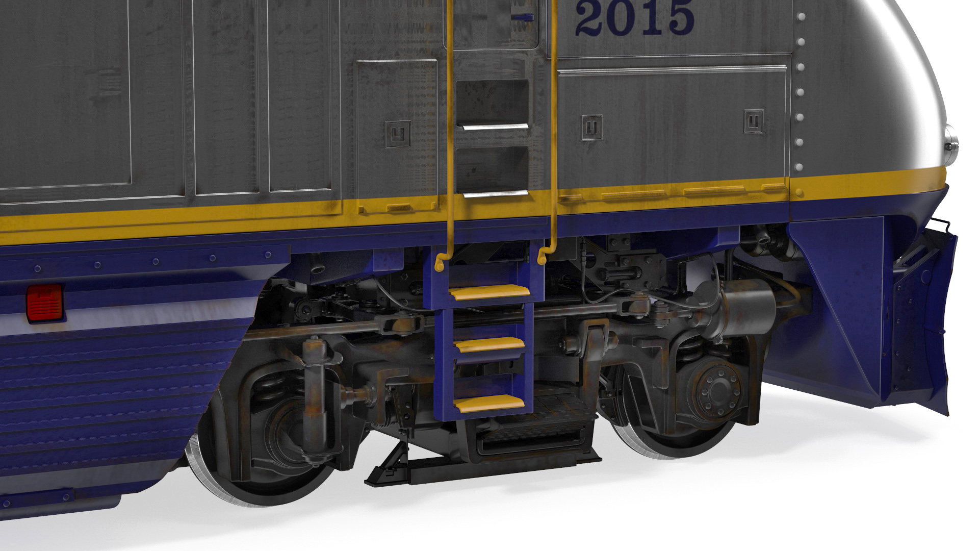 3D model Diesel Electric Locomotive with Hopper Car Generic
