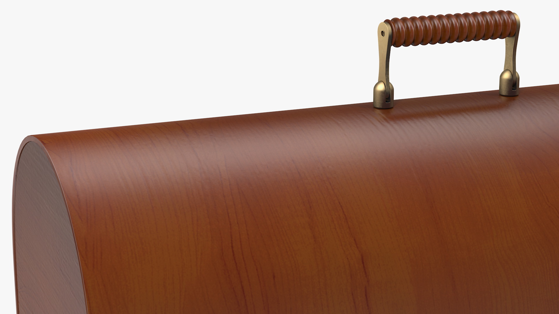 Vintage Sewing Machine with Wooden Case 3D model