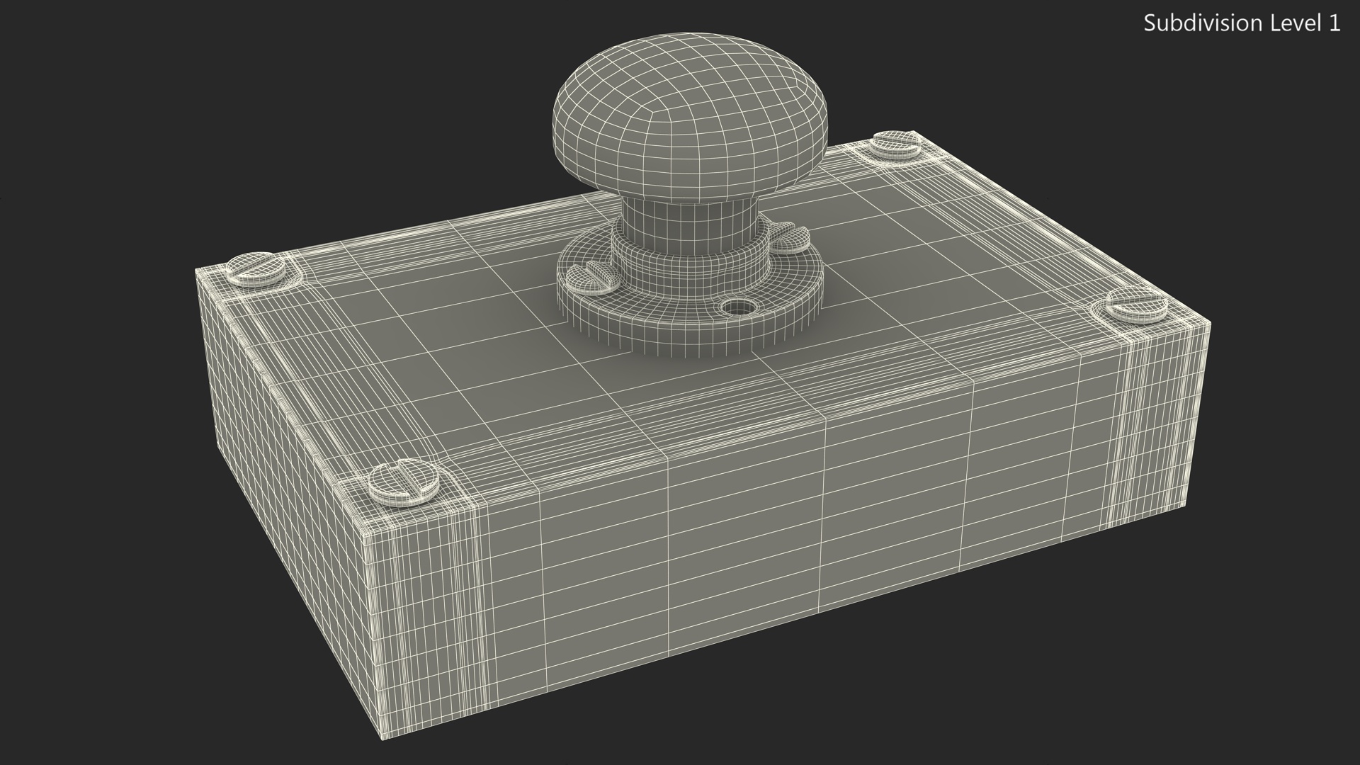 Industrial Emergency Stop Button 3D