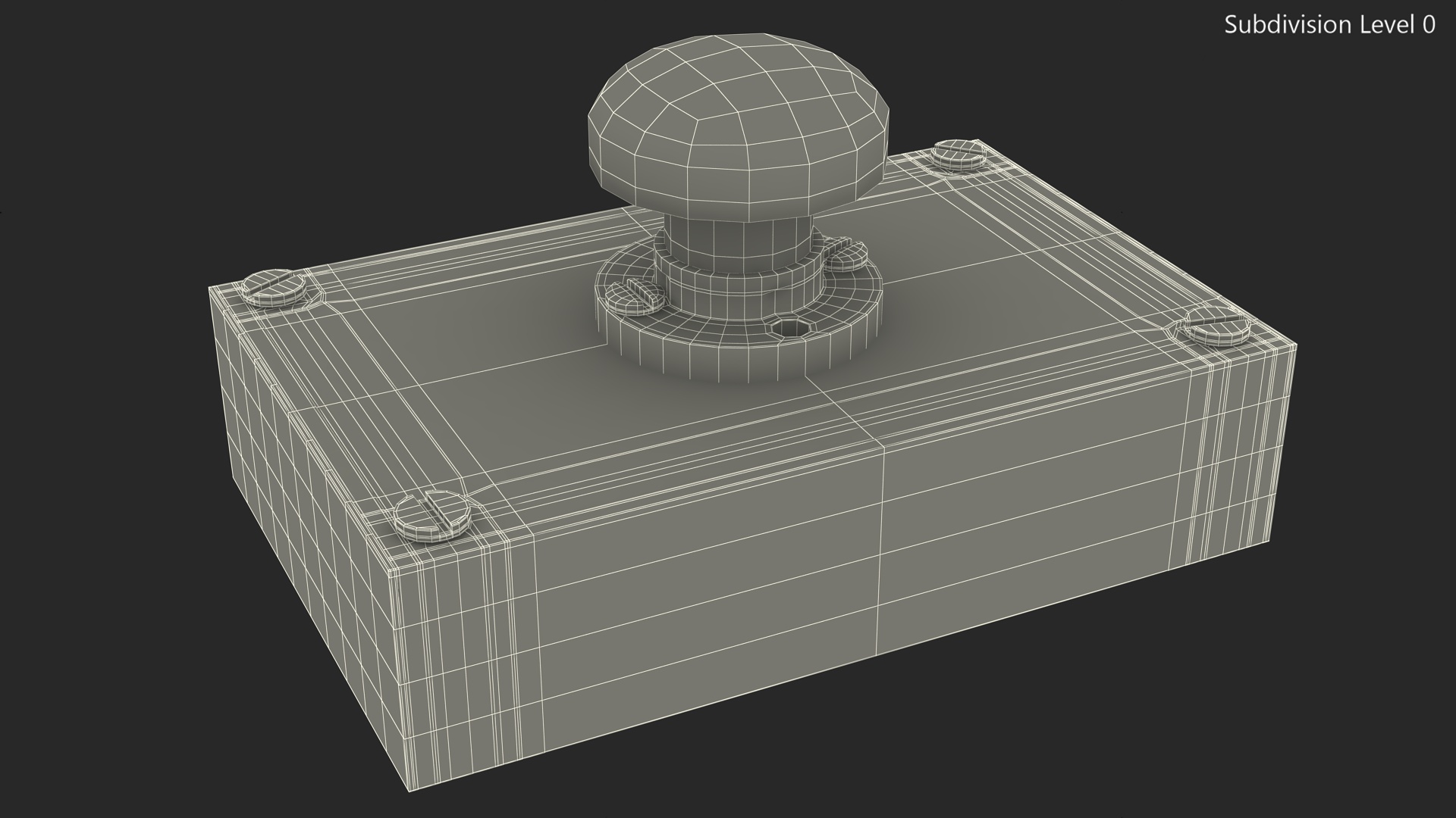 Industrial Emergency Stop Button 3D