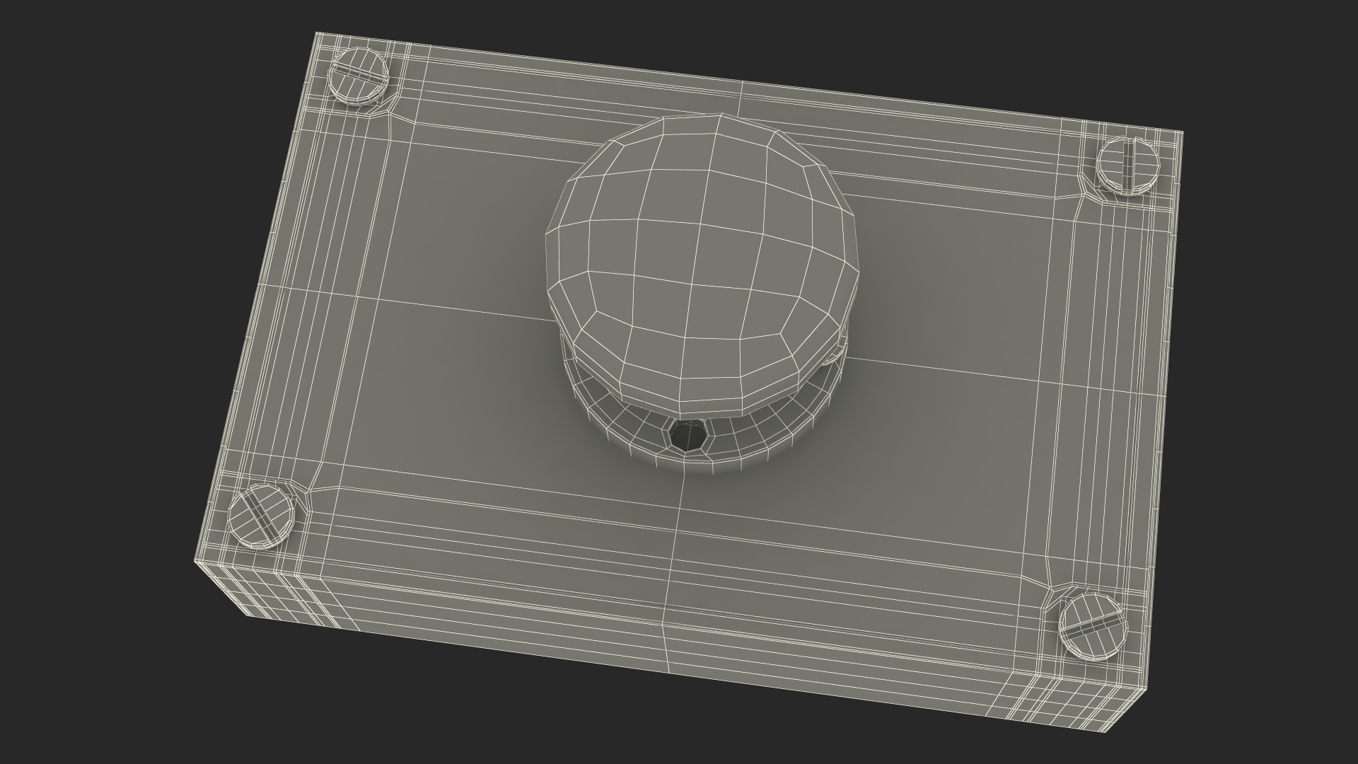 Industrial Emergency Stop Button 3D