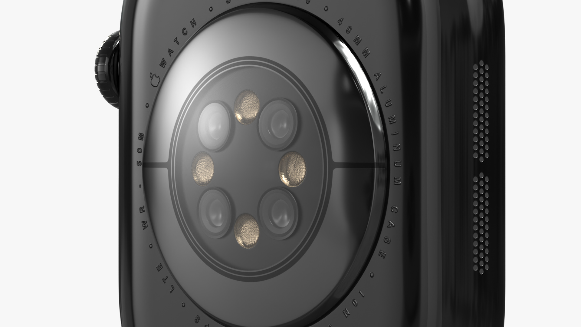 3D Apple Watch Series 10 Black on Wrist Hand