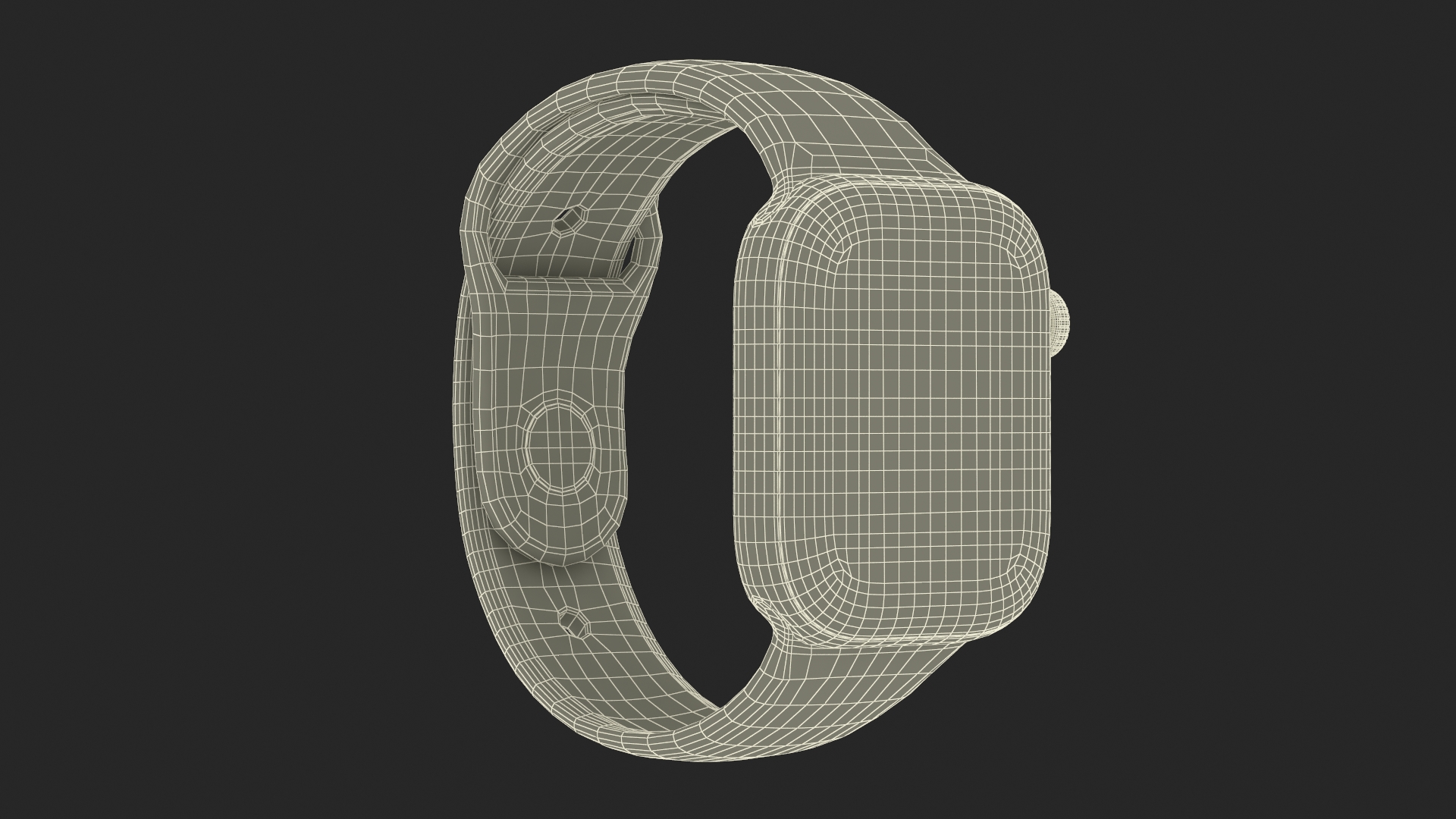 3D Apple Watch Series 10 Black on Wrist Hand