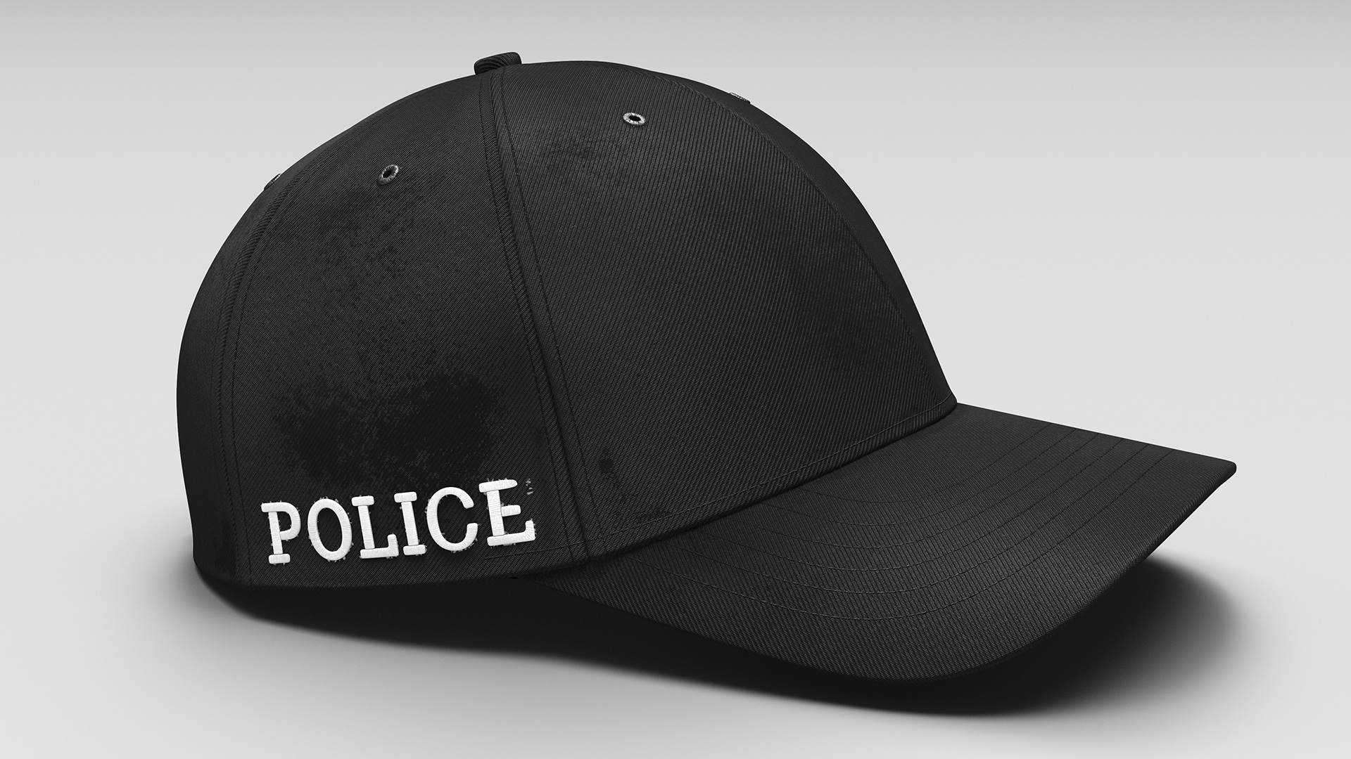 Police Baseball Cap 3D model