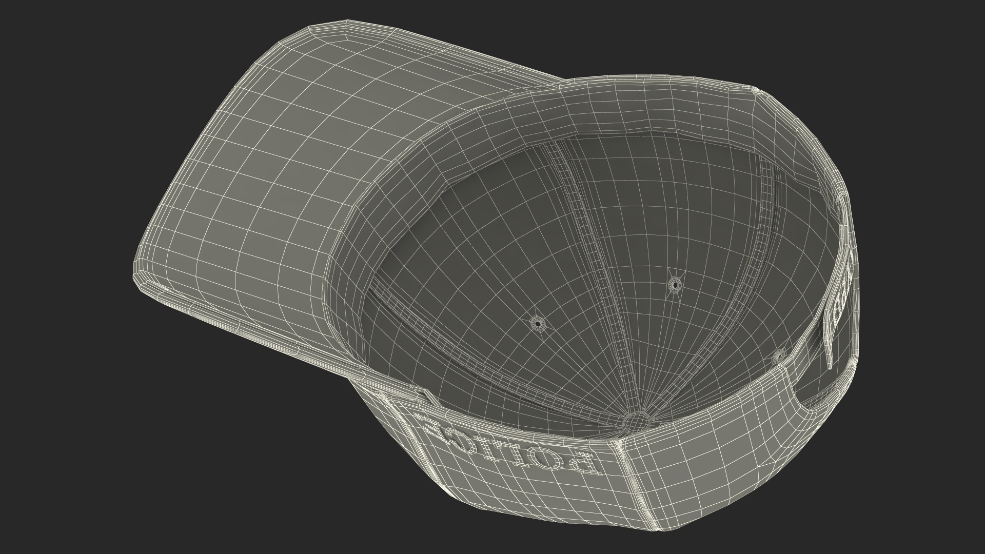 Police Baseball Cap 3D model