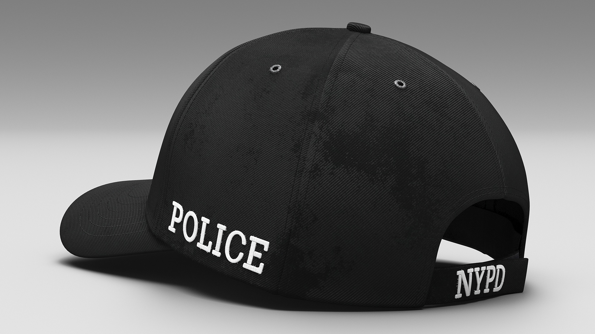 Police Baseball Cap 3D model