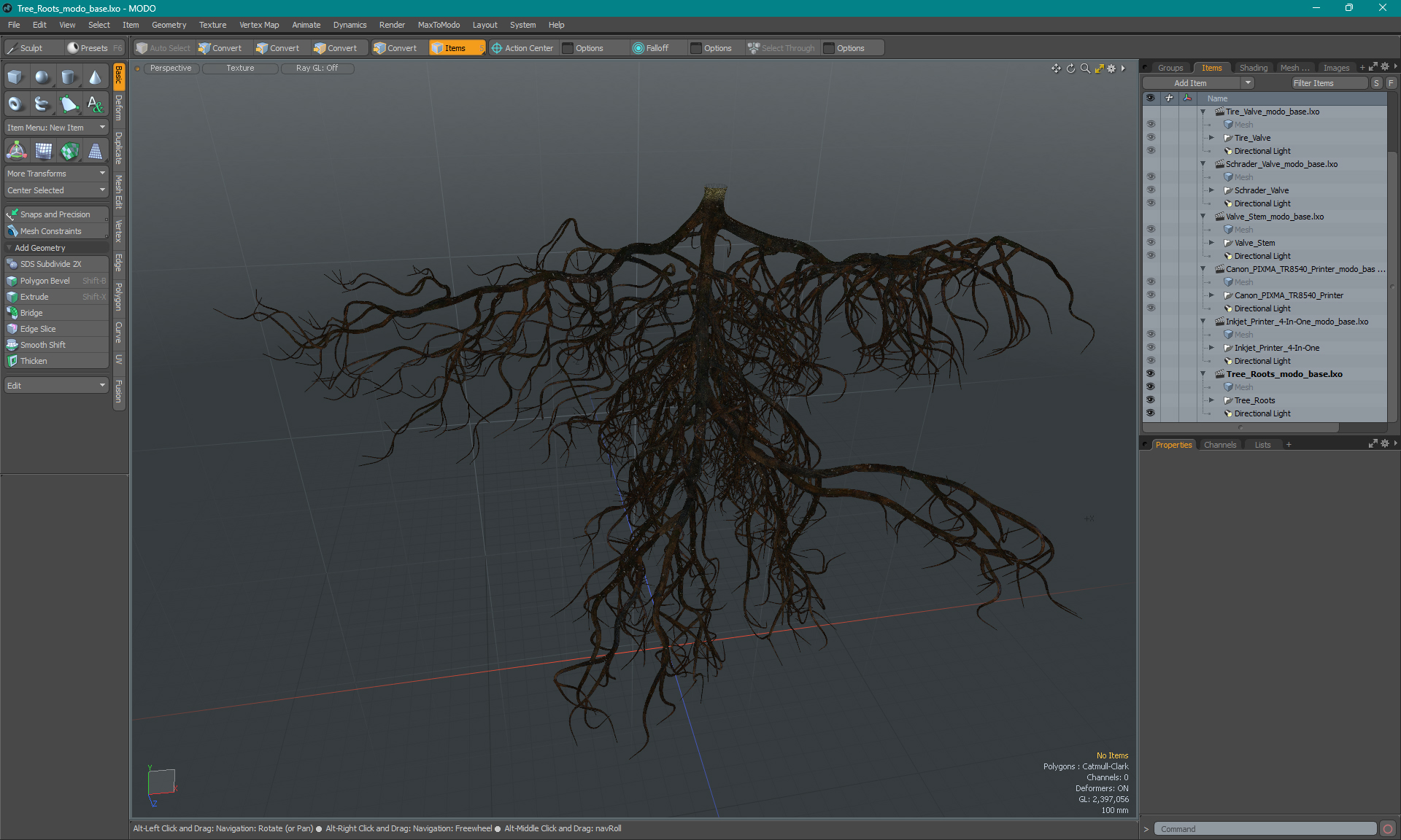 3D model Tree Roots