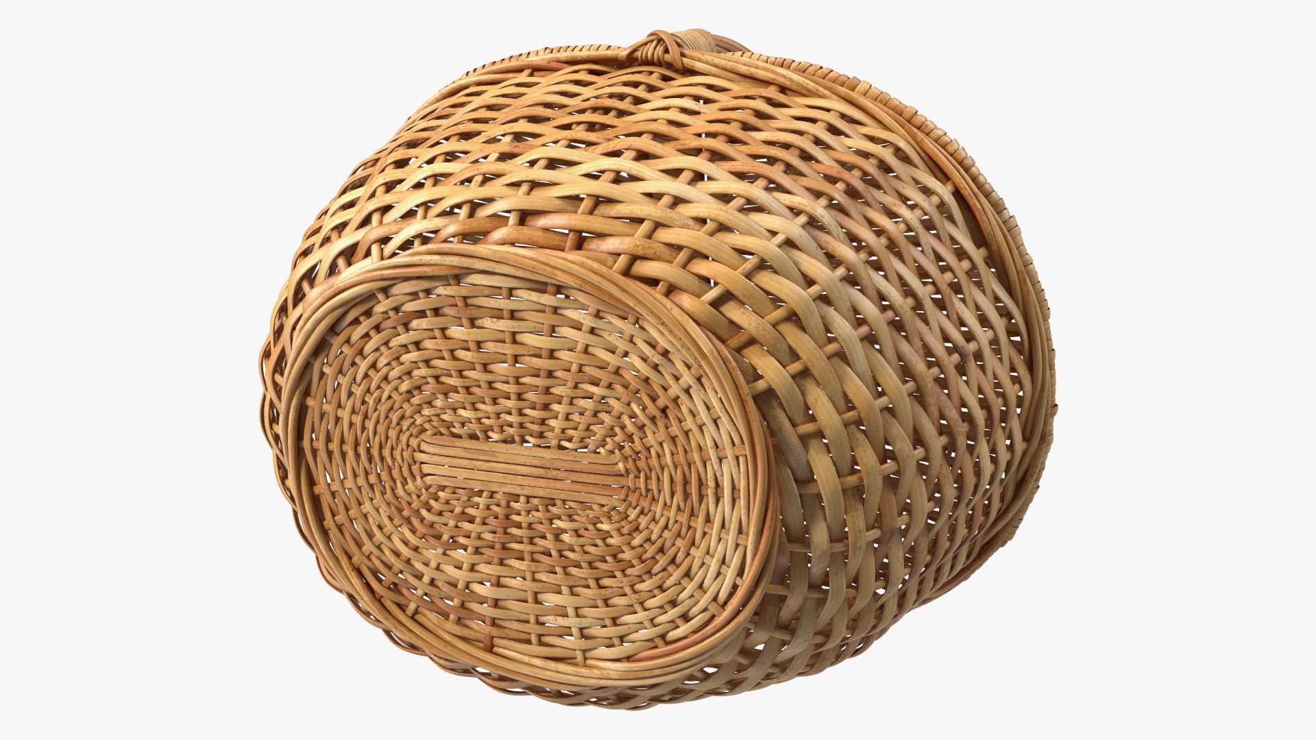 Handcrafted Wicker Picnic Basket 3D