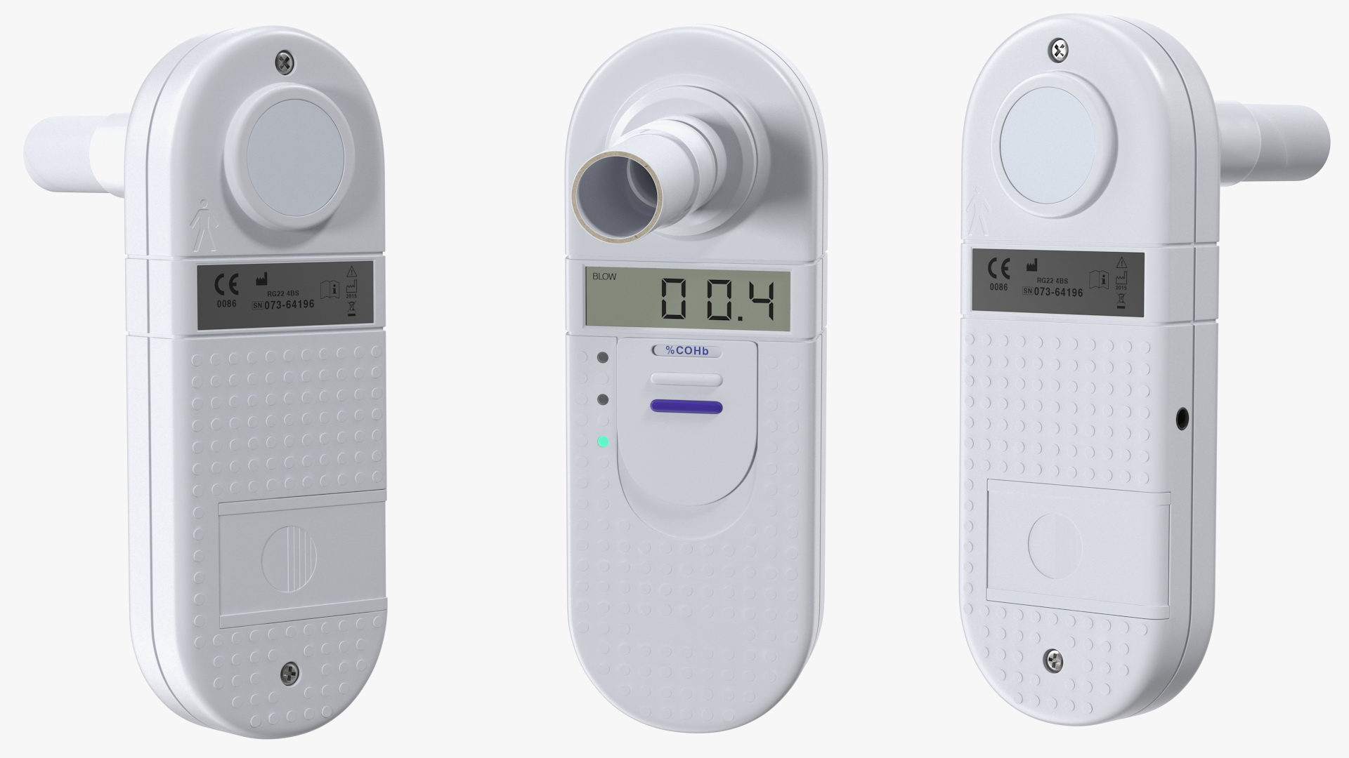 3D Medical Carbon Monoxide Breath Monitor model