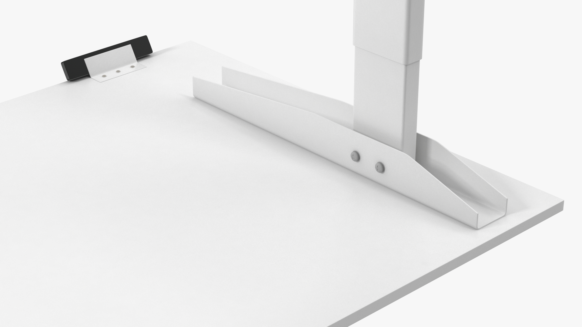 3D White Standing Desk Workstation