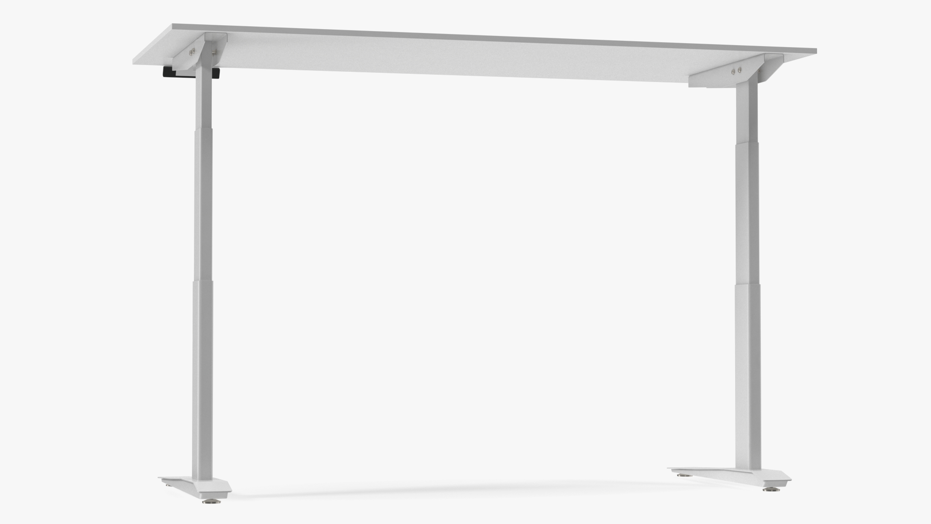 3D White Standing Desk Workstation